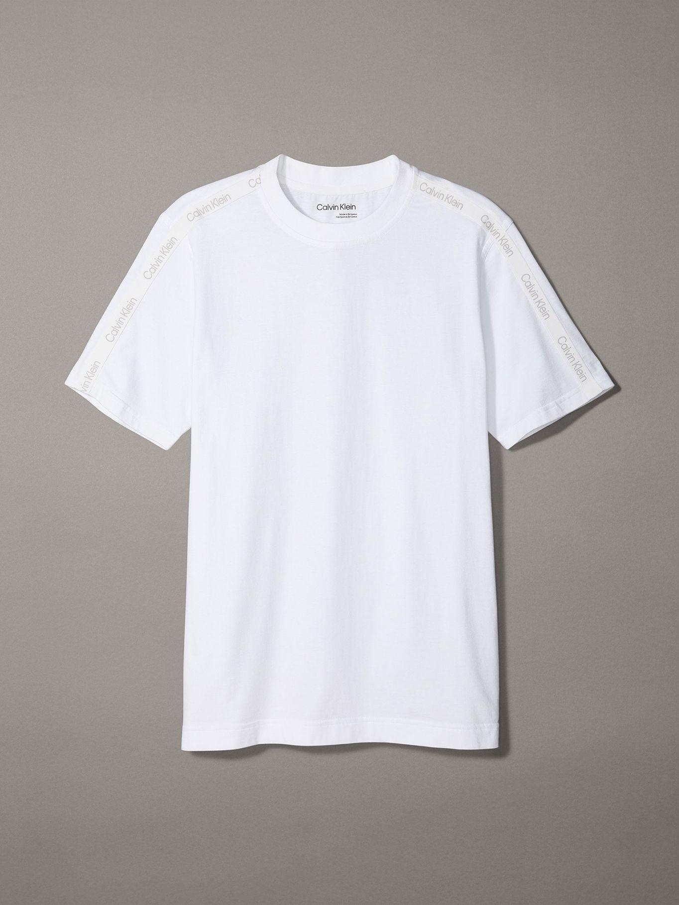 Polera Logo Tape Blanco Calvin Klein-5