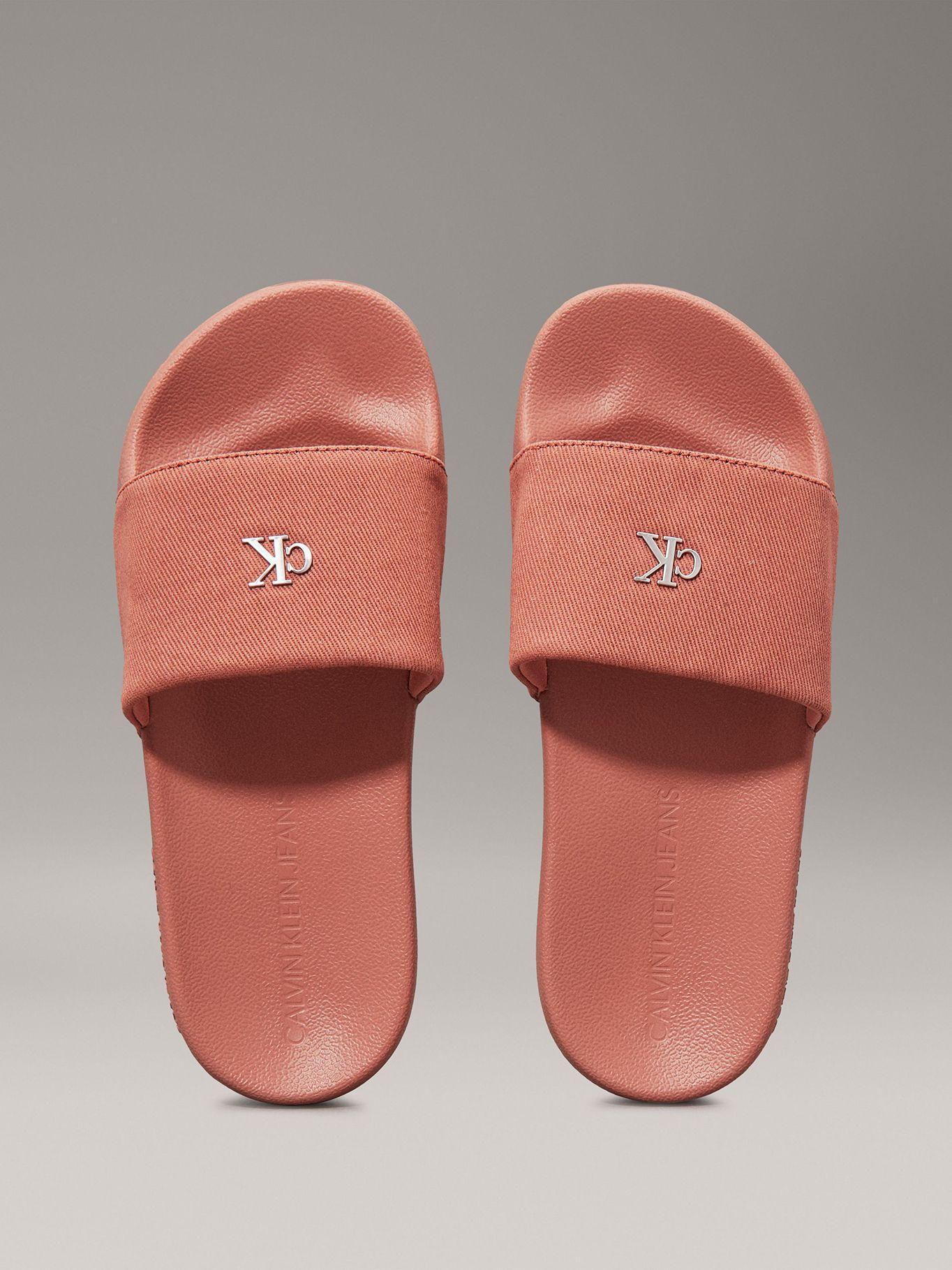 Sandalias Monogram Naranja Calvin Klein-2