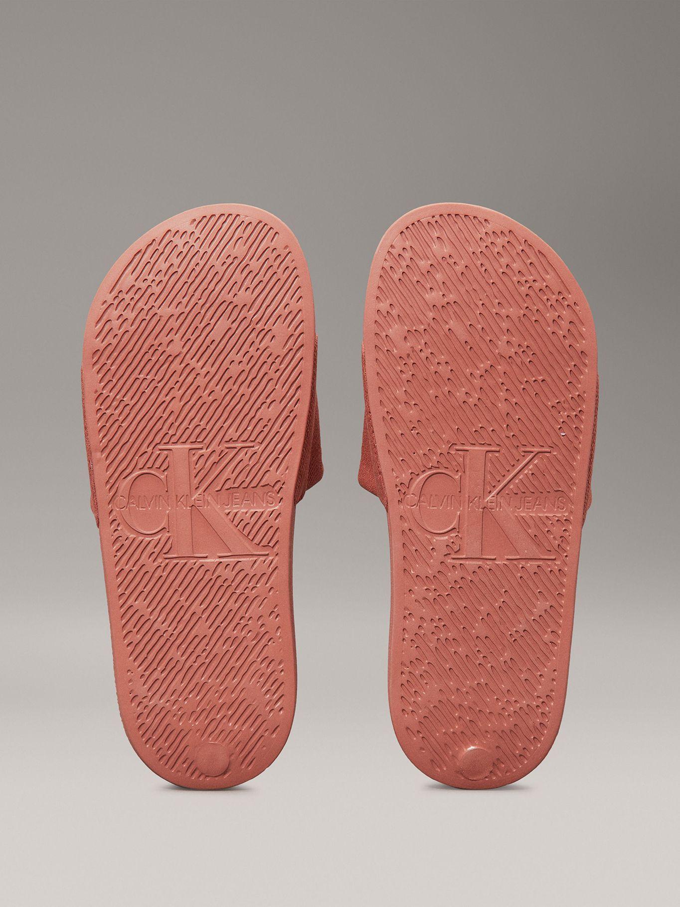 Sandalias Monogram Naranja Calvin Klein-3