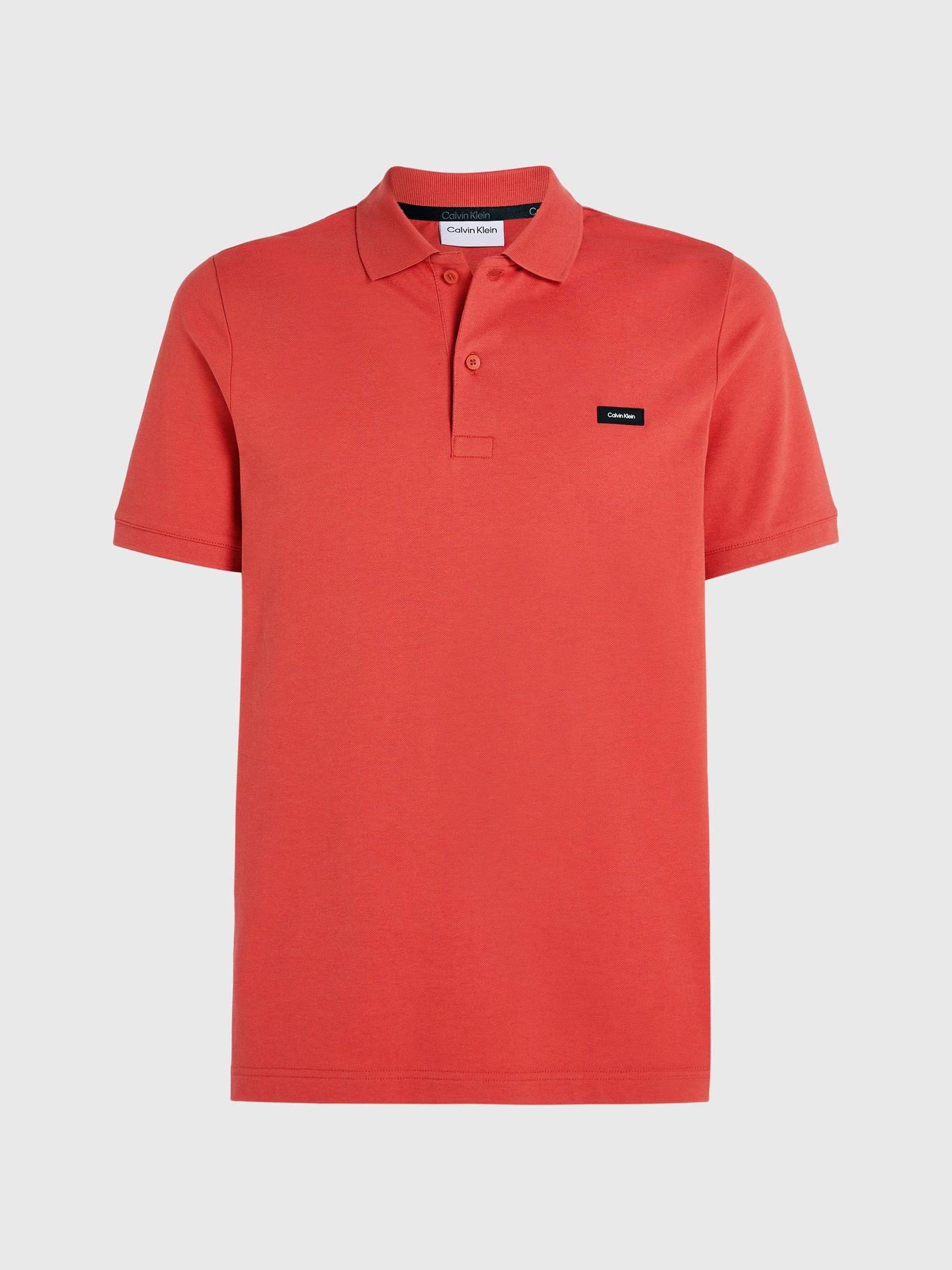 Polo Stretch Slim Rojo Calvin Klein-4