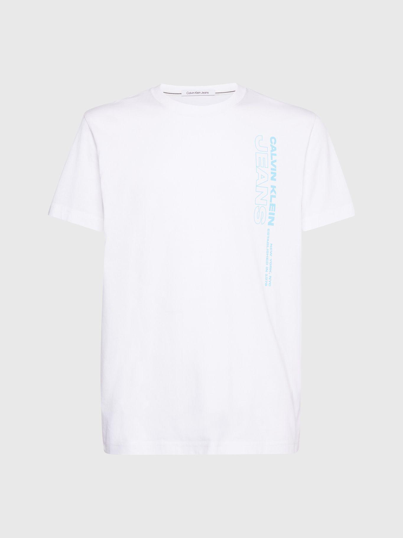 Polera Stacked Logo  Blanco Calvin Klein-4