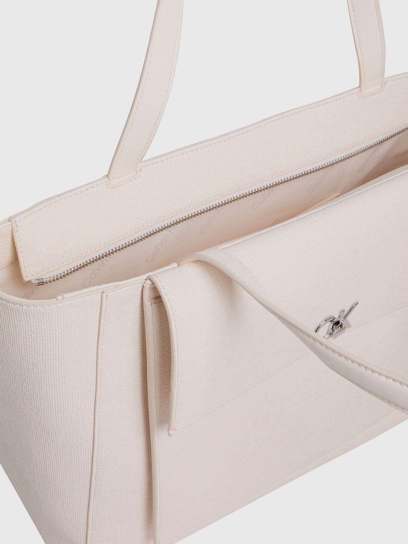 Cartera Tote Ck Medium Blanco Calvin Klein-2