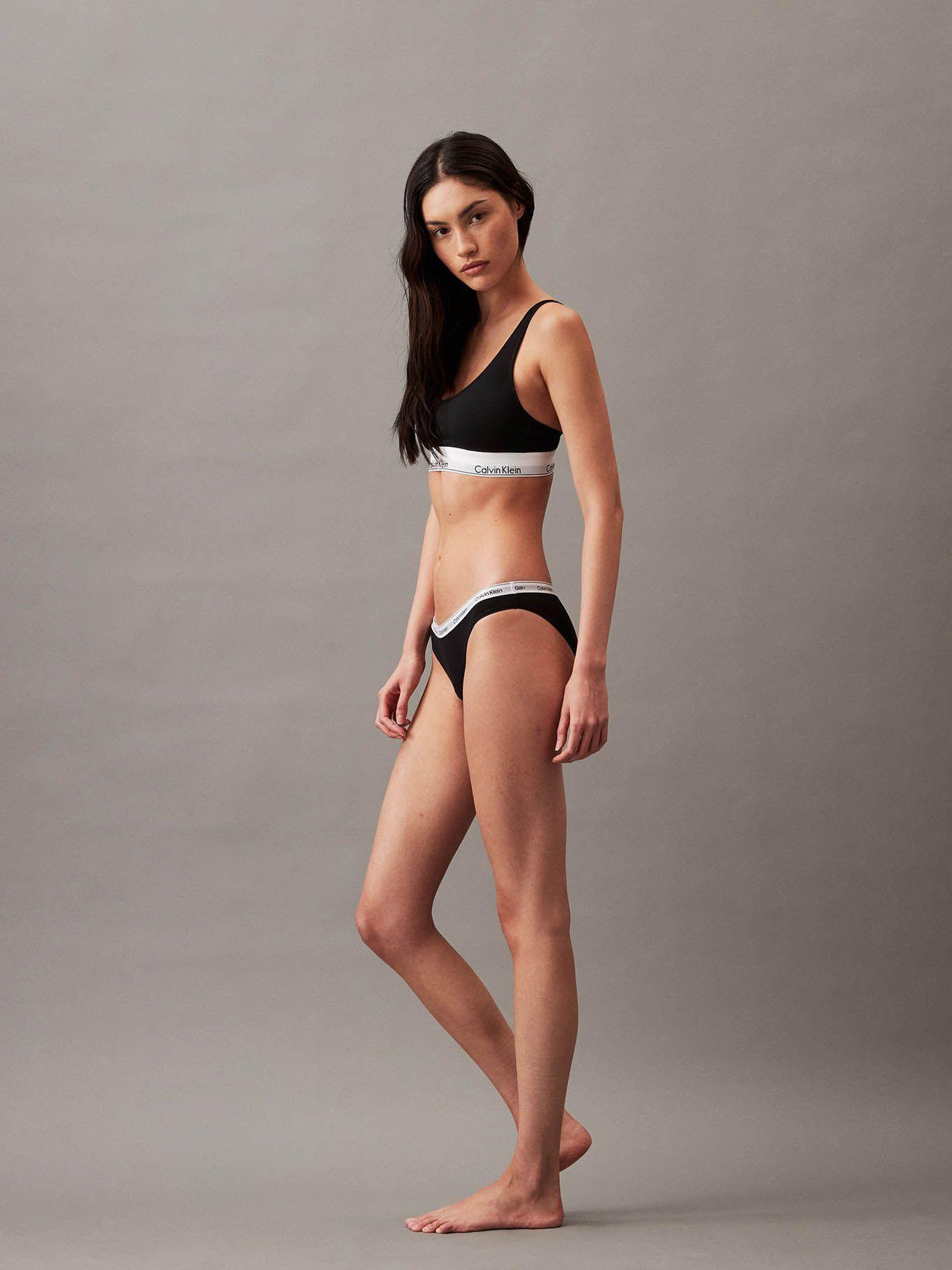 Calzón Bikini Logo 001 Negro Calvin Klein-3