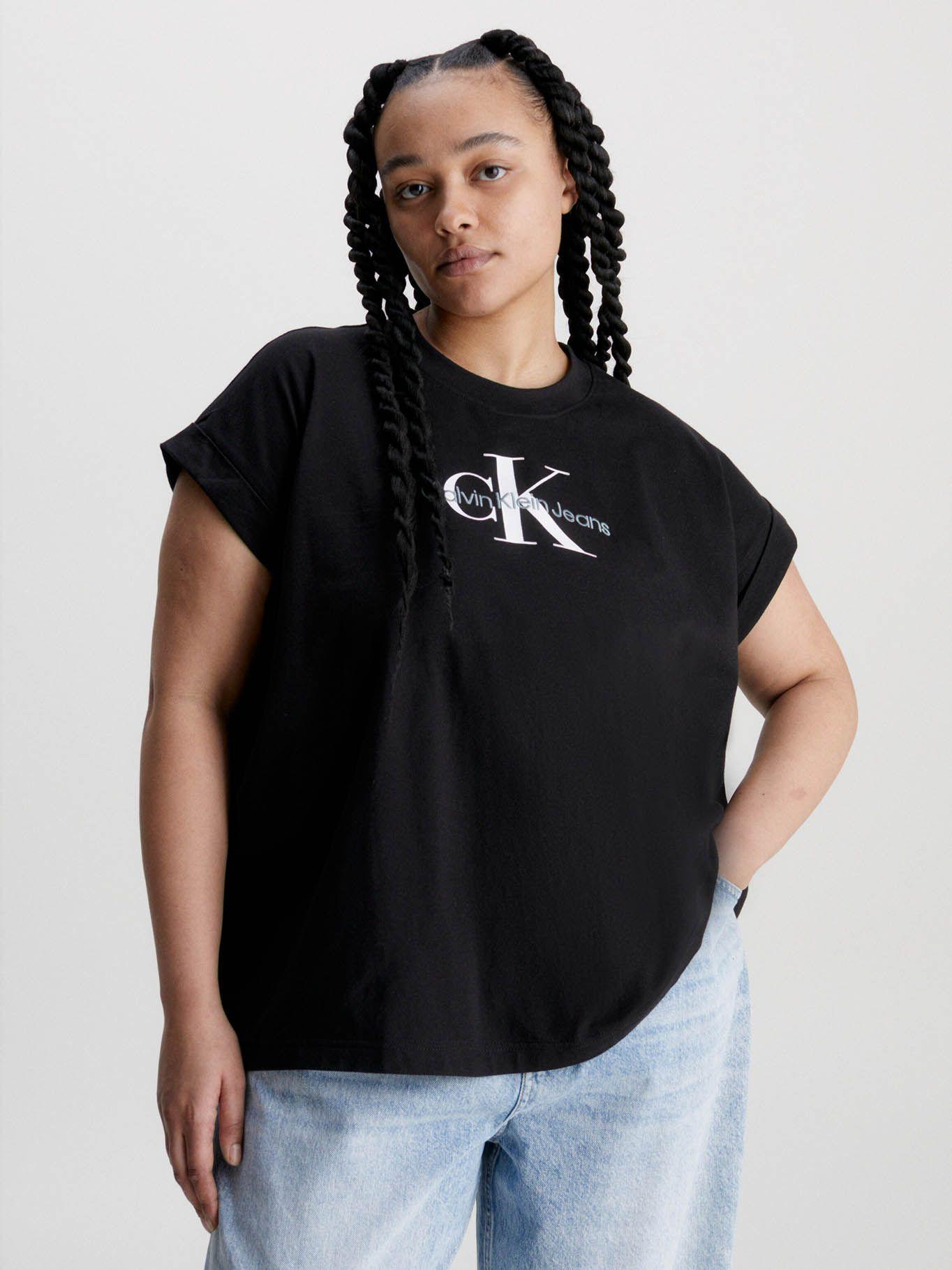 Camisa holgada con monograma Negro Calvin Klein-4