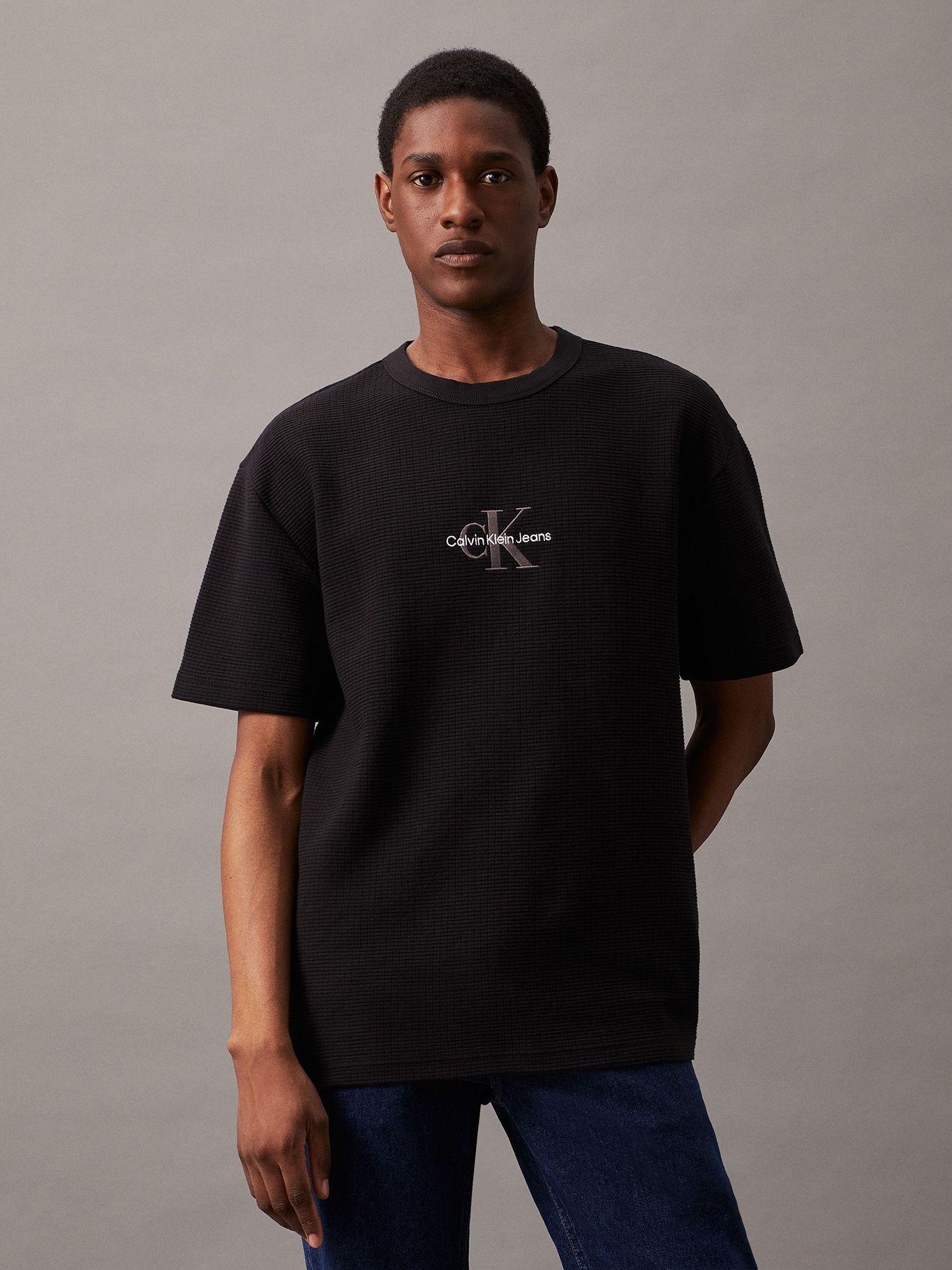 Polera City Grid Negro Calvin Klein-0