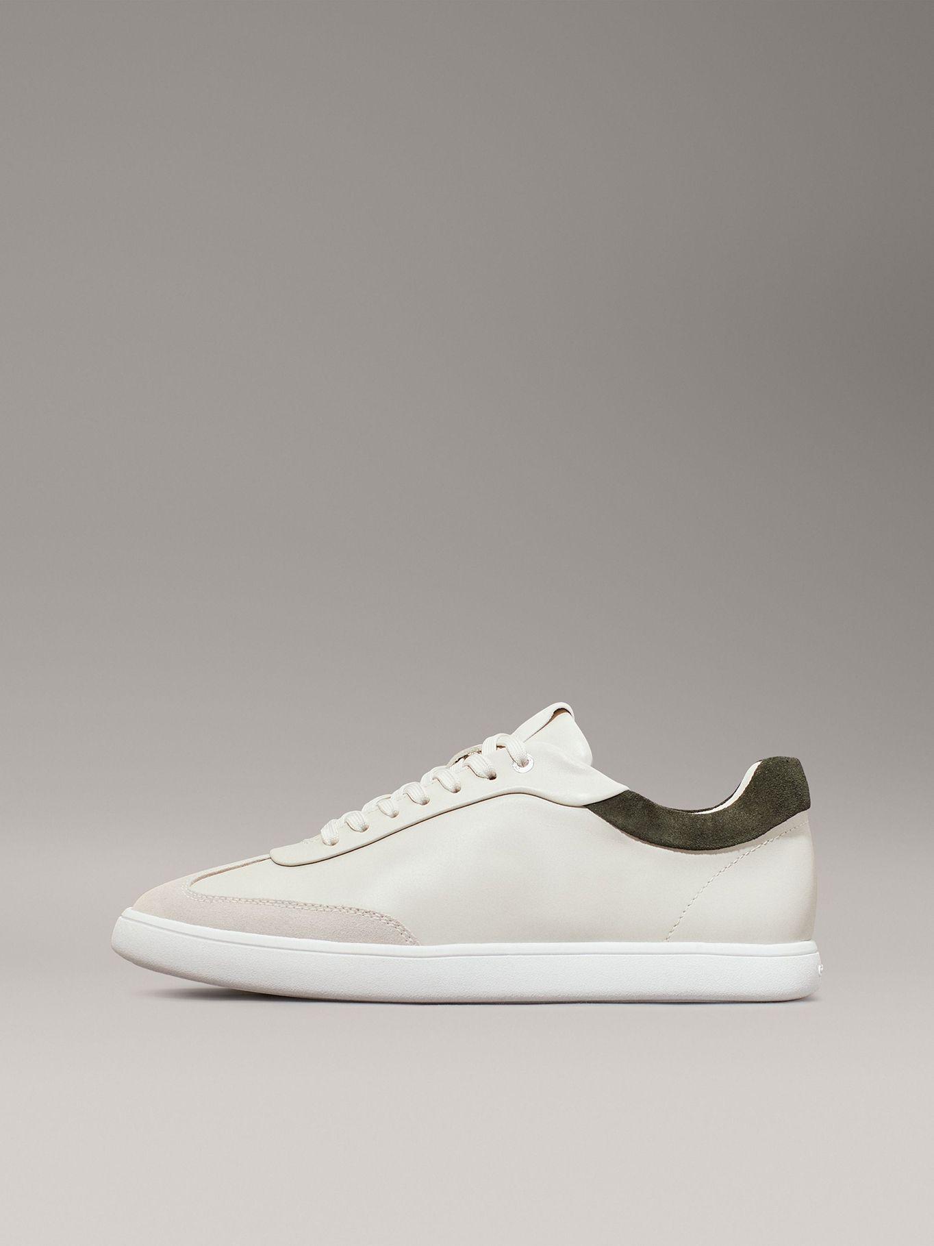 Zapatillas de Cuero Cupsole Lace Mix Beige Calvin Klein-5