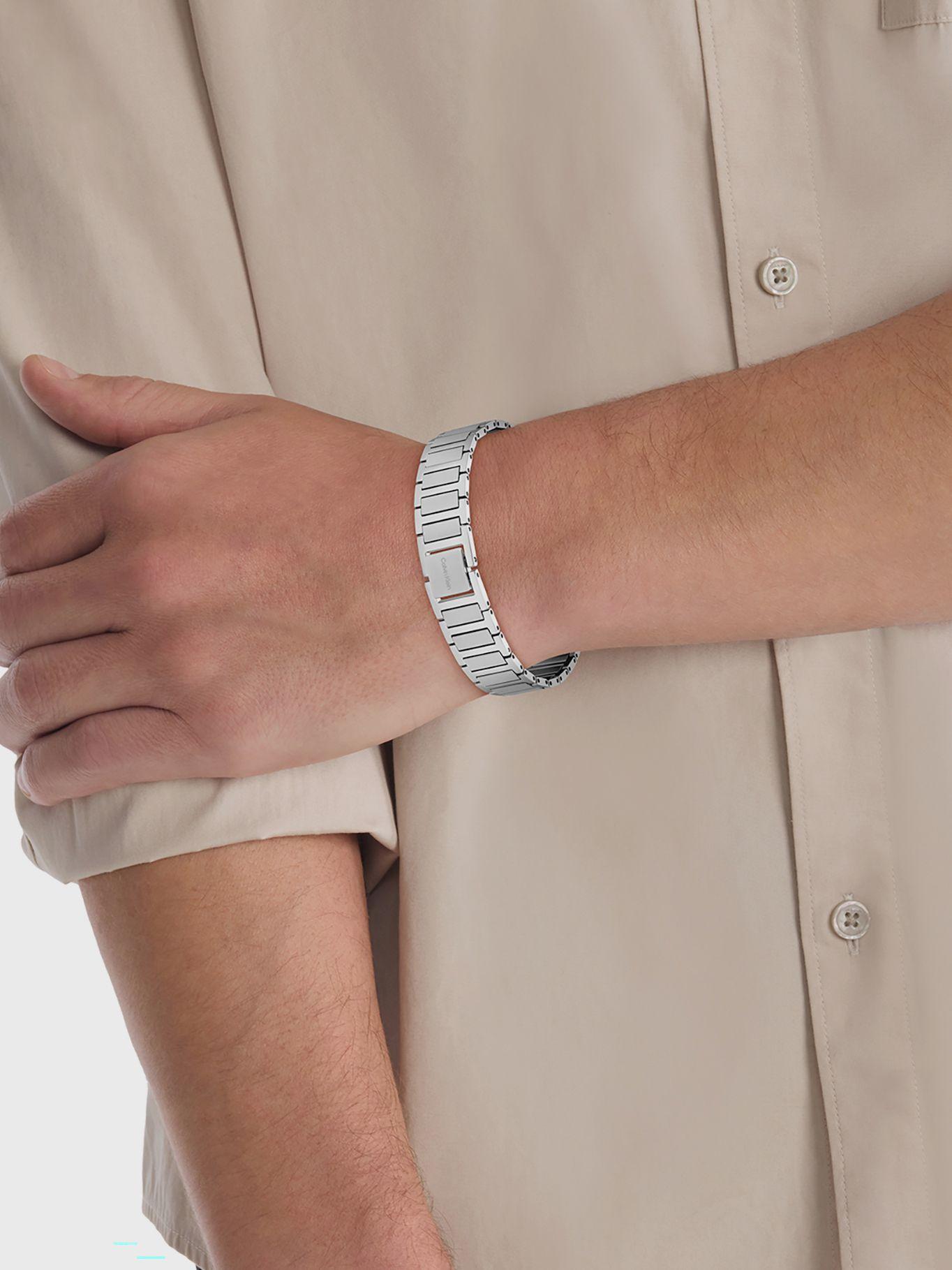 Pulsera Minimal Link Plateado Calvin Klein-2