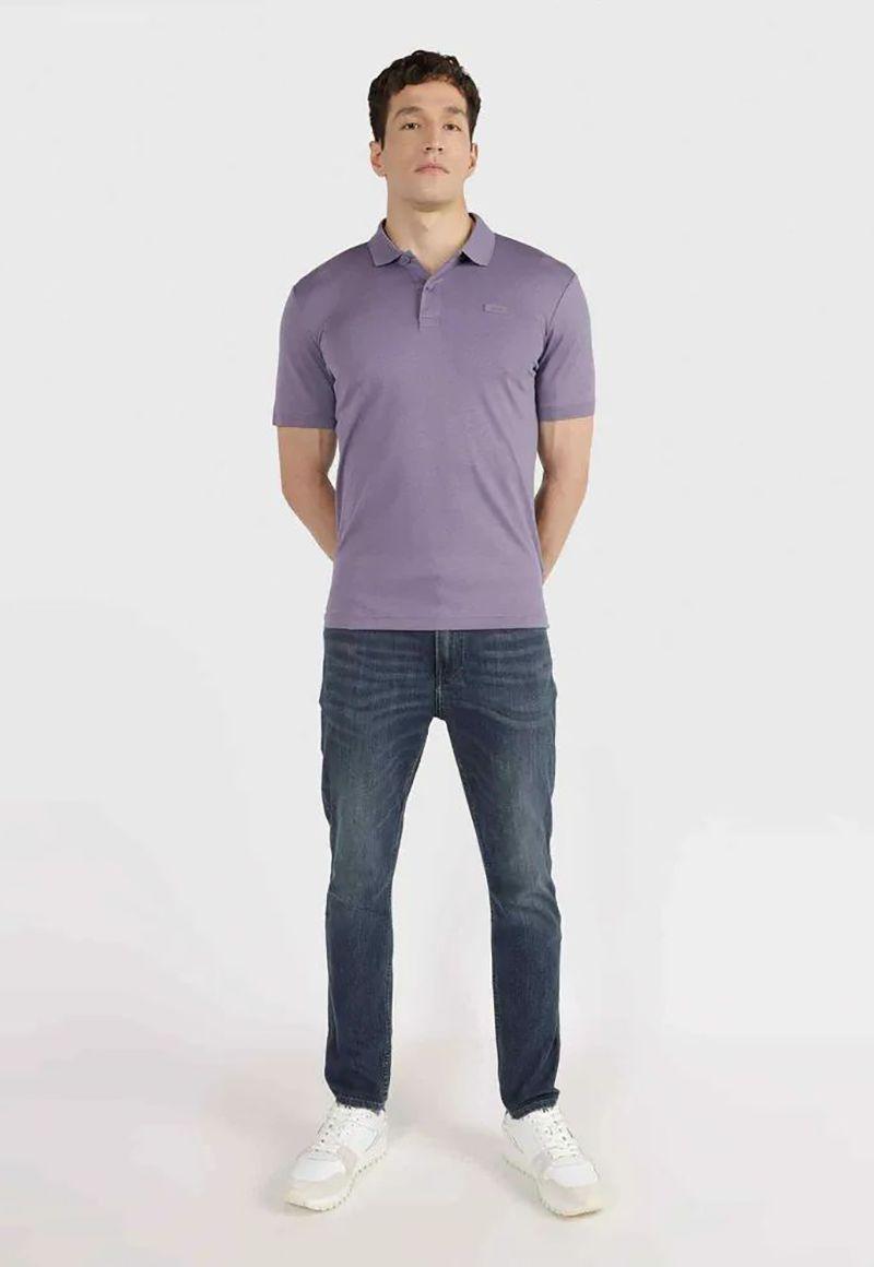 Polera Smooth Slim Morado Calvin Klein-1