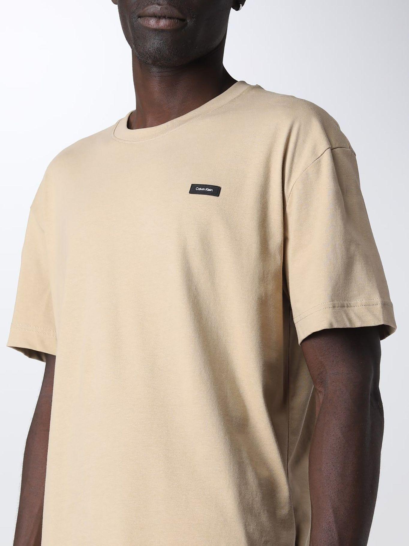 Camiseta holgada de algodón reciclado Beige Calvin Klein-3