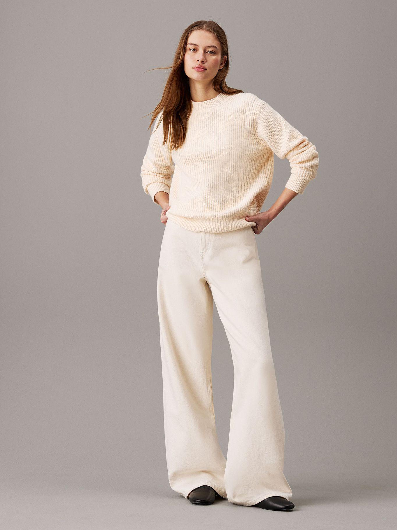 Sweater Boucle Rib Beige Calvin Klein-1