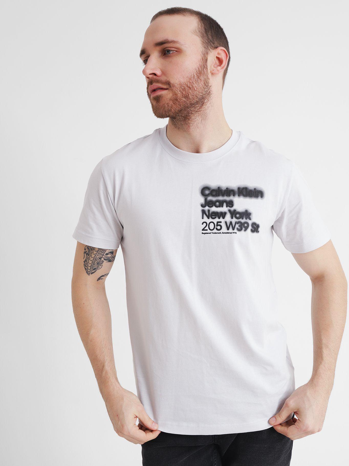 Camiseta holgada de algodón orgánico Blanco Calvin Klein J30J322870-PSX-0