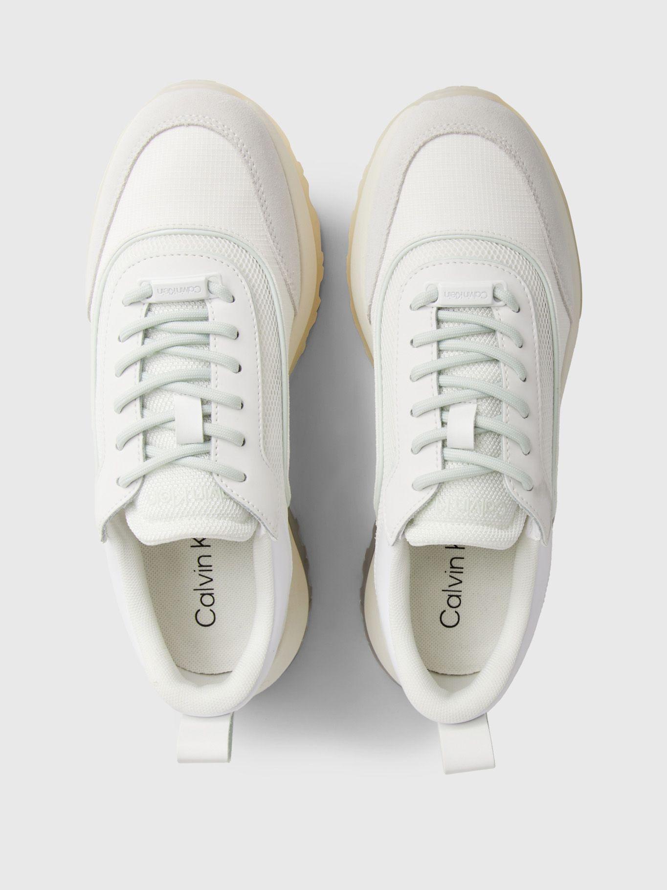 Zapatillas Runner Mesh Mix Blanco Calvin Klein-2