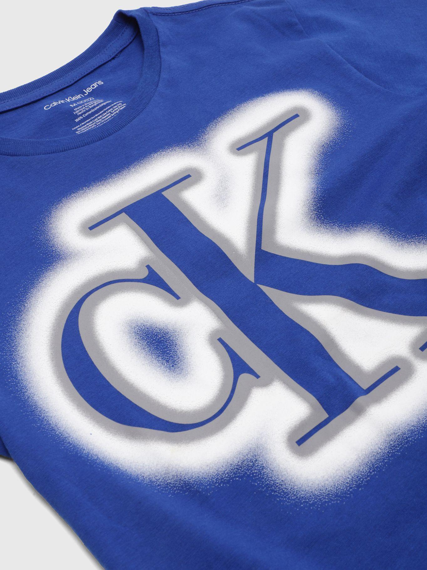 Polera Niño Glow Ck 430 Azul Calvin Klein-2