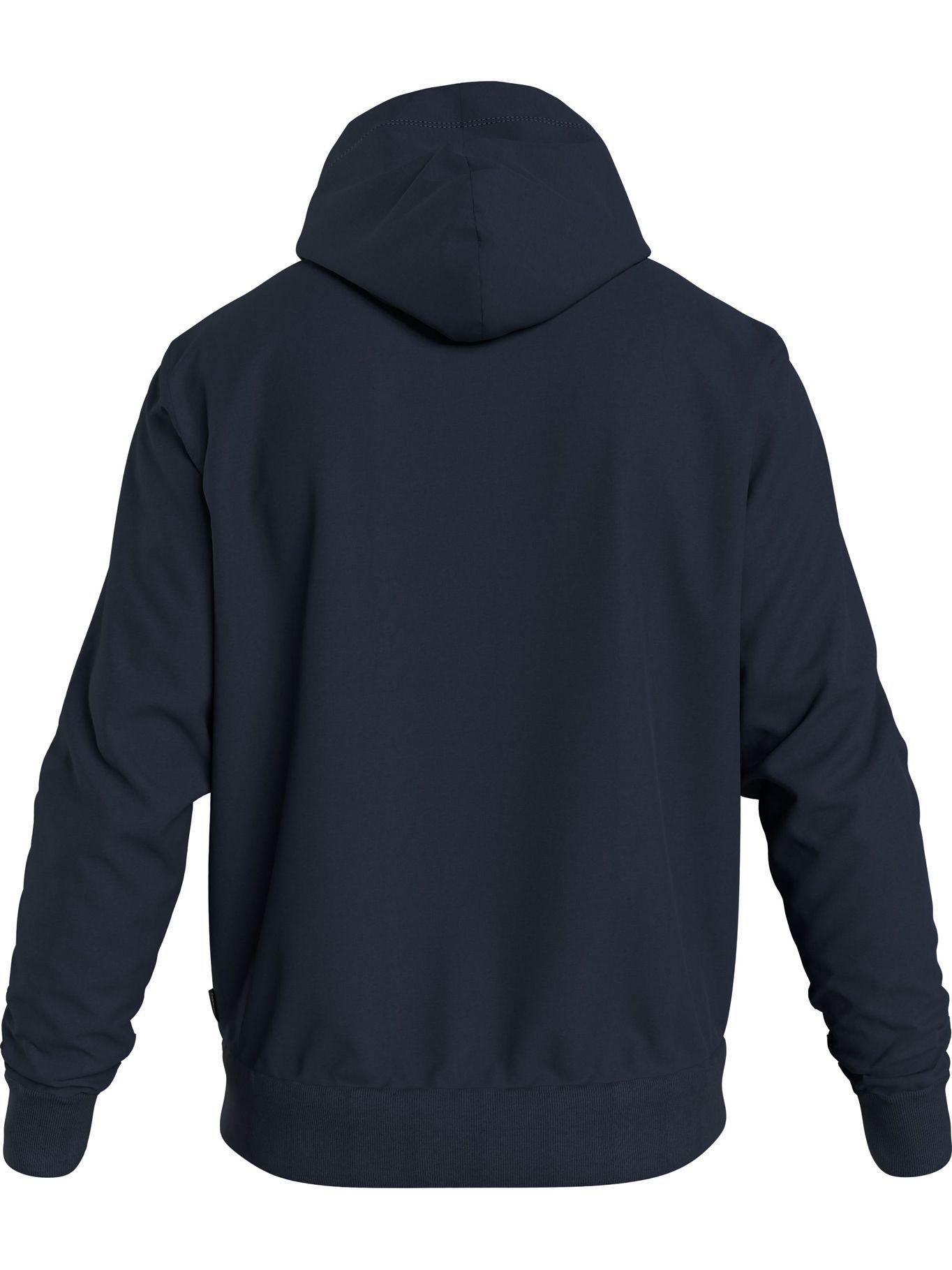 Hoodie Center Logo Azul Calvin Klein-1