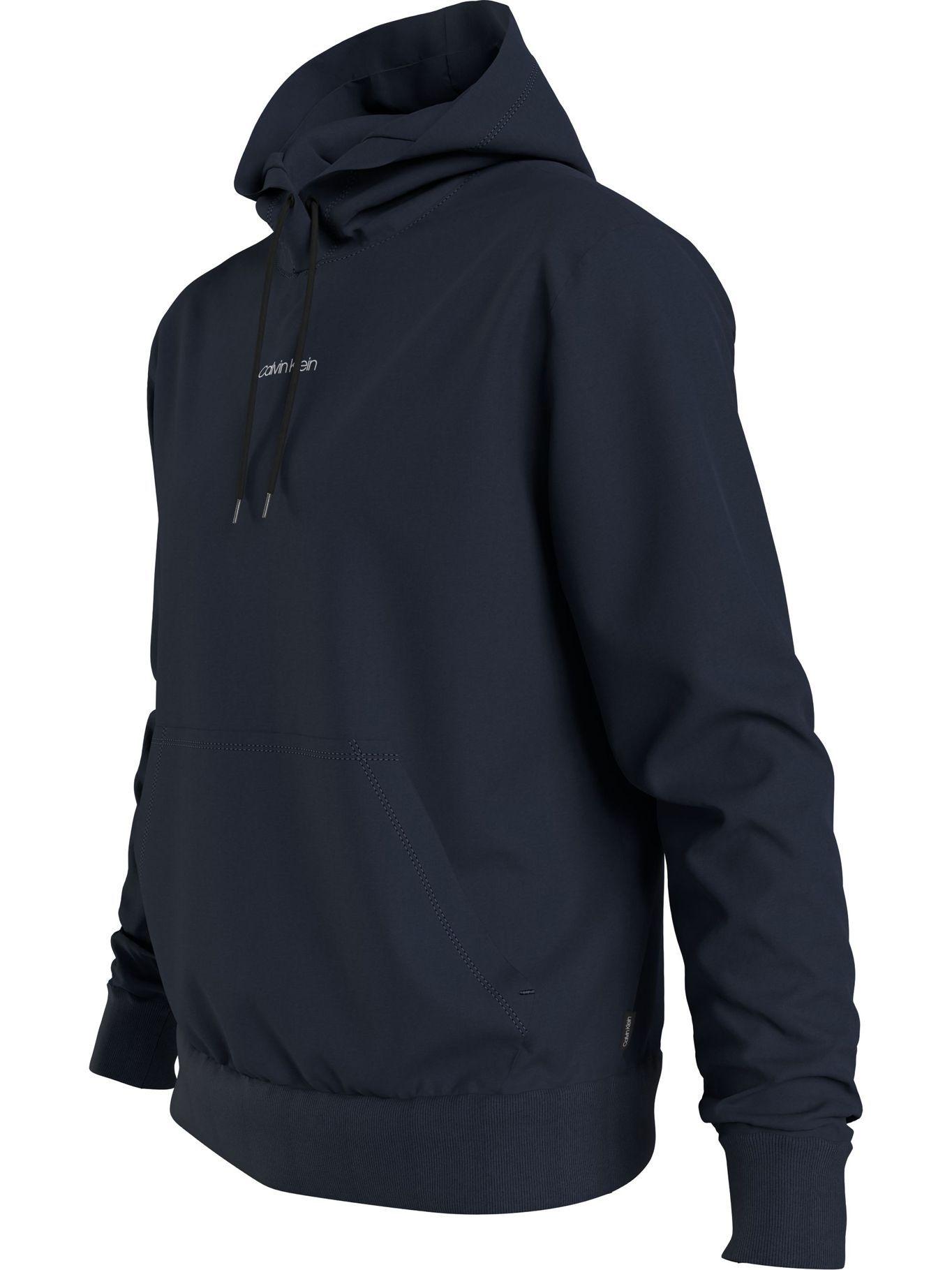 Hoodie Center Logo Azul Calvin Klein-2