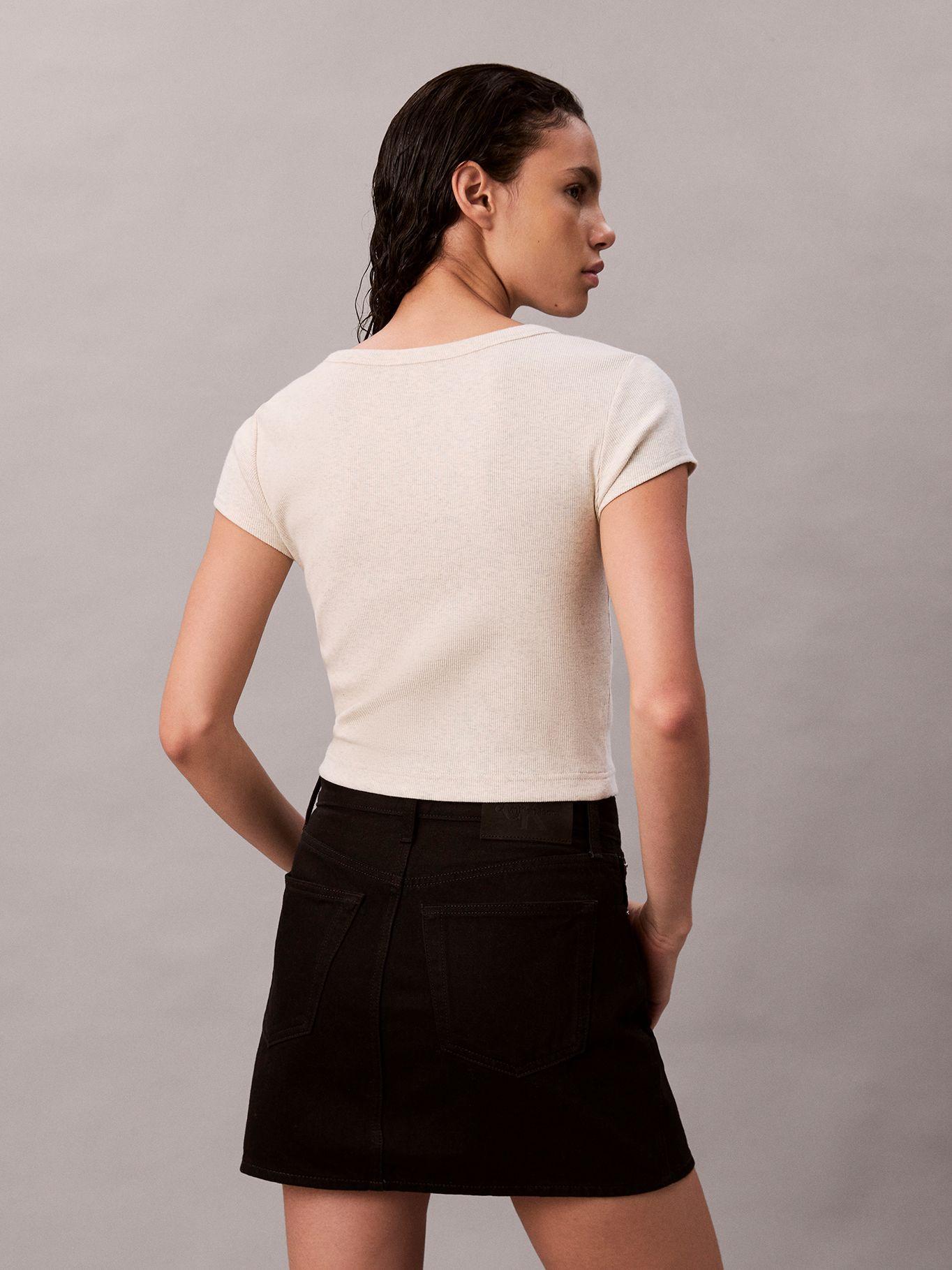 Polera Cotton Stretch Rib Beige Calvin Klein-2