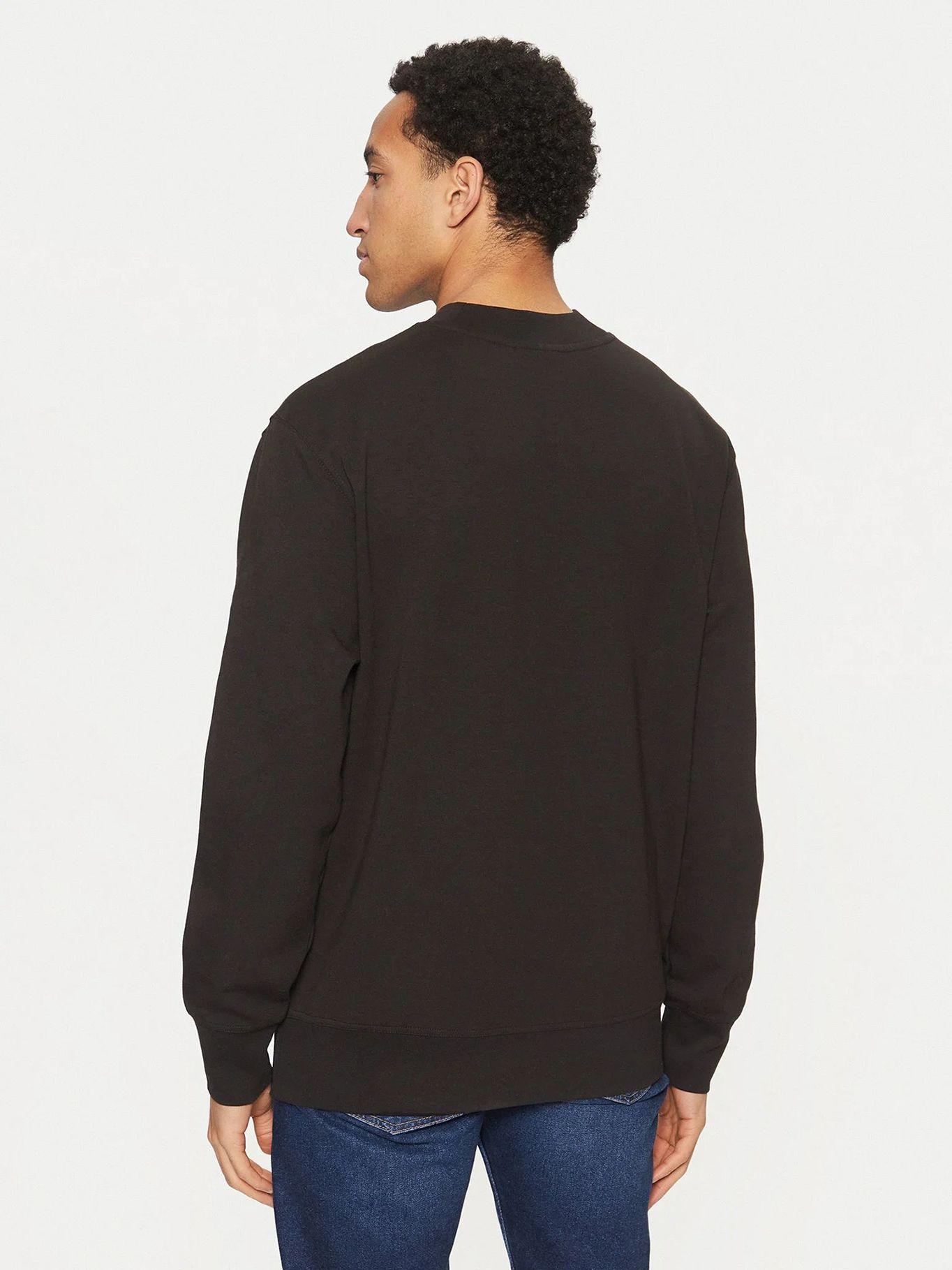 Polerón de cuello redondo en tejido Negro Calvin Klein-2