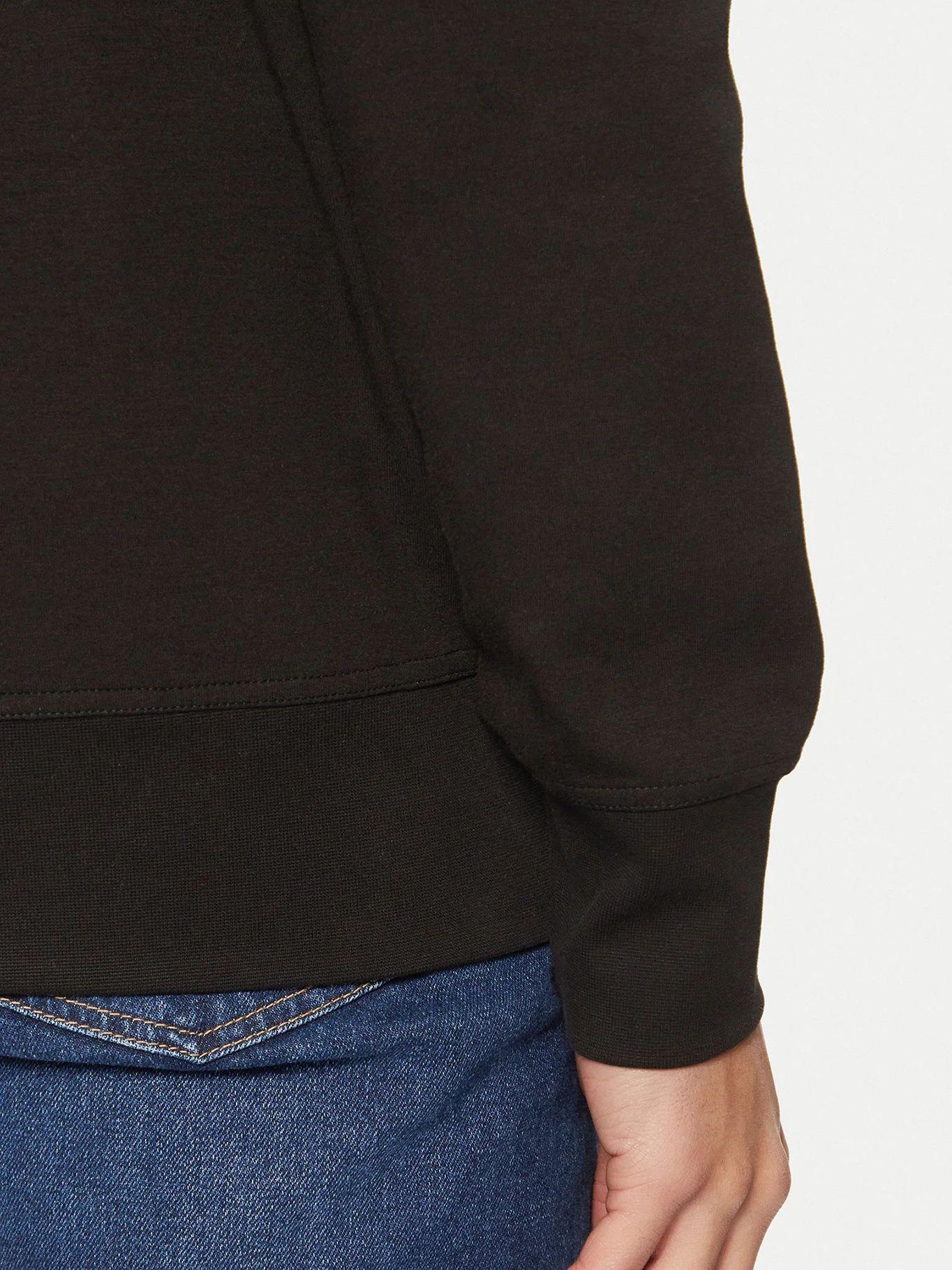 Polerón de cuello redondo en tejido Negro Calvin Klein-4