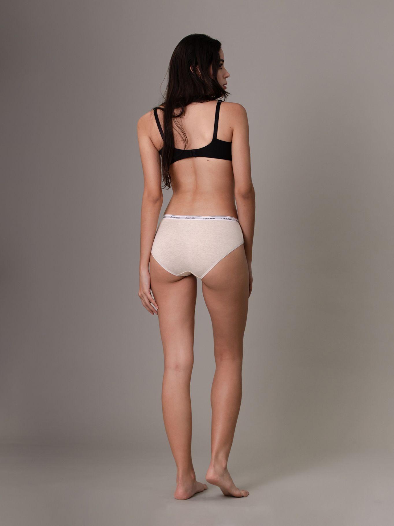 Calzón Hipster Modern Logo Beige Calvin Klein-2