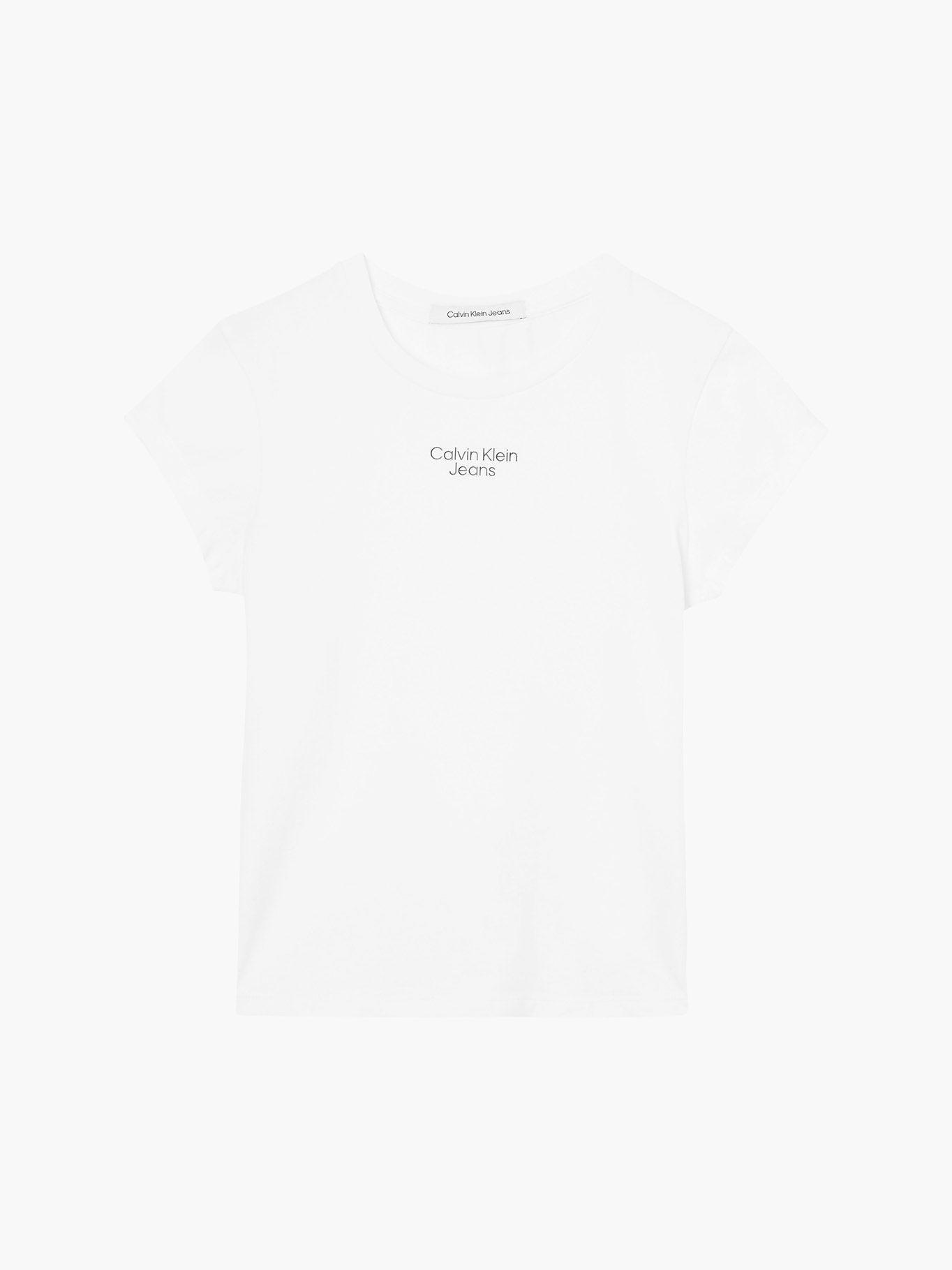 Polera Stacked  Blanco Calvin Klein-4
