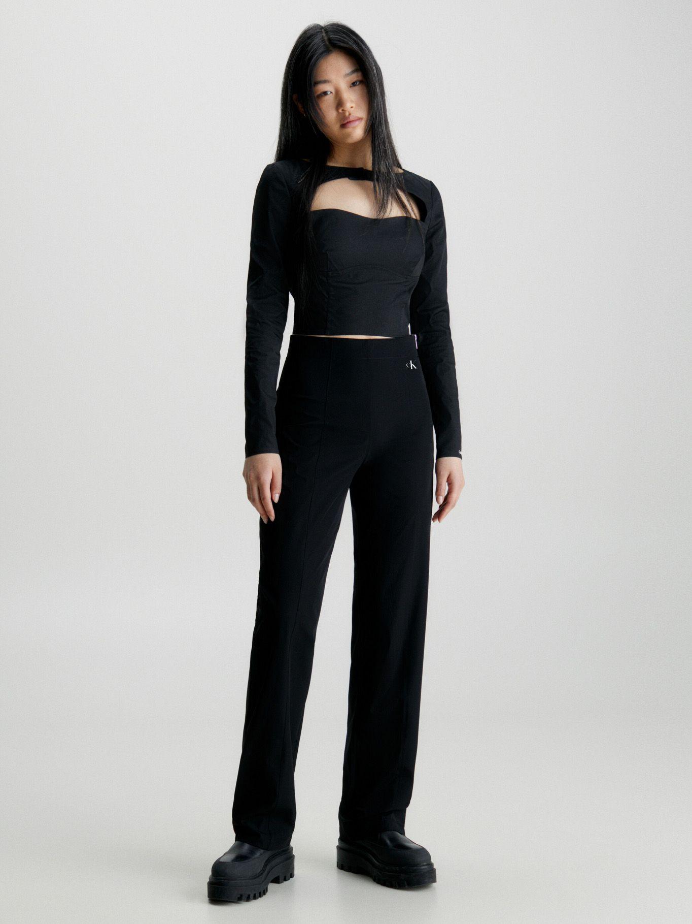 Pantalón Slim Technical Negro Calvin Klein-3