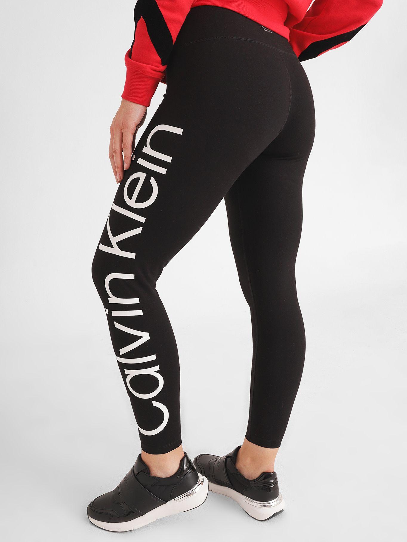 Leggings Jumbo Logo High Negro Calvin Klein-1