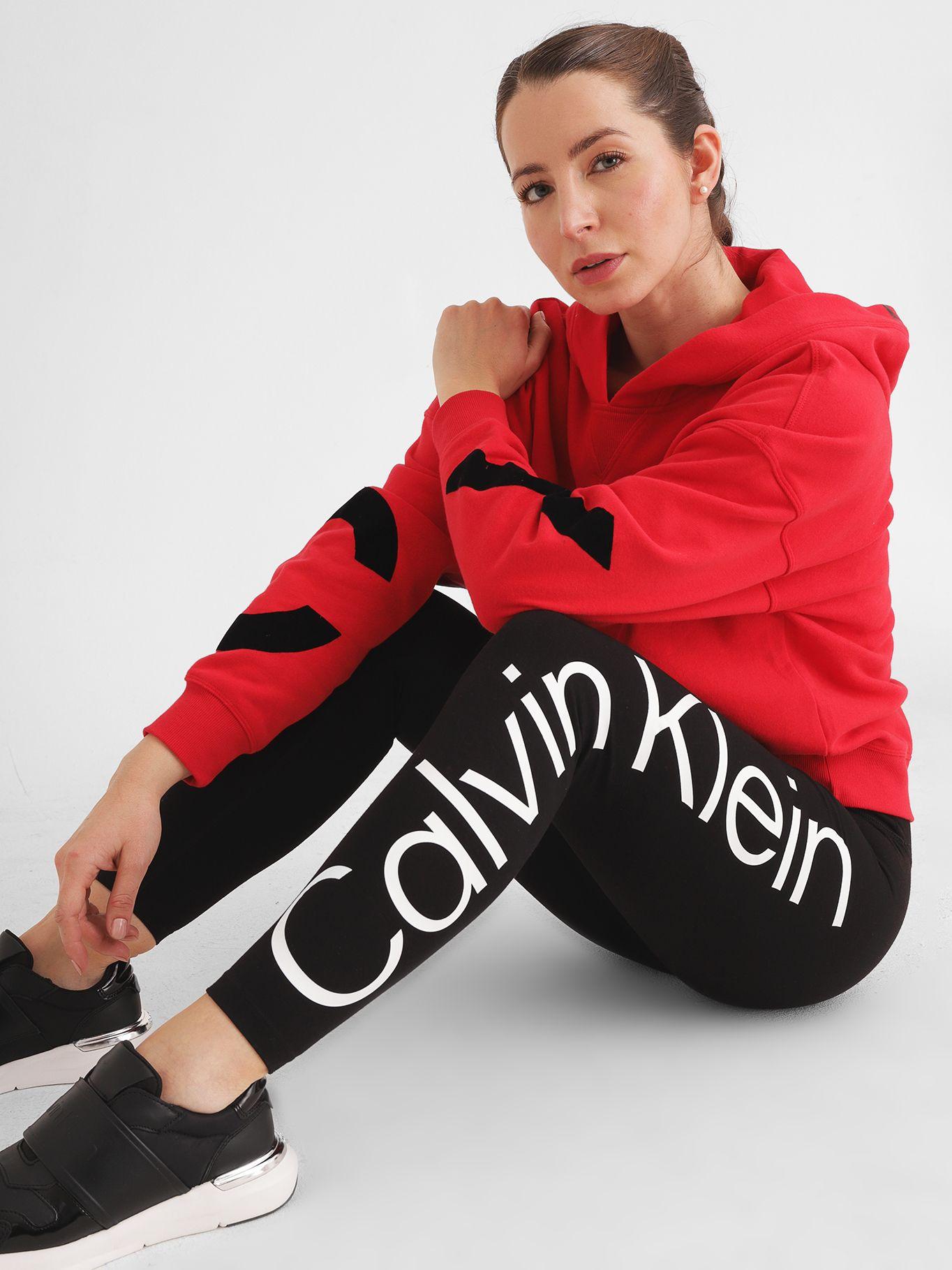 Leggings Jumbo Logo High Negro Calvin Klein-2