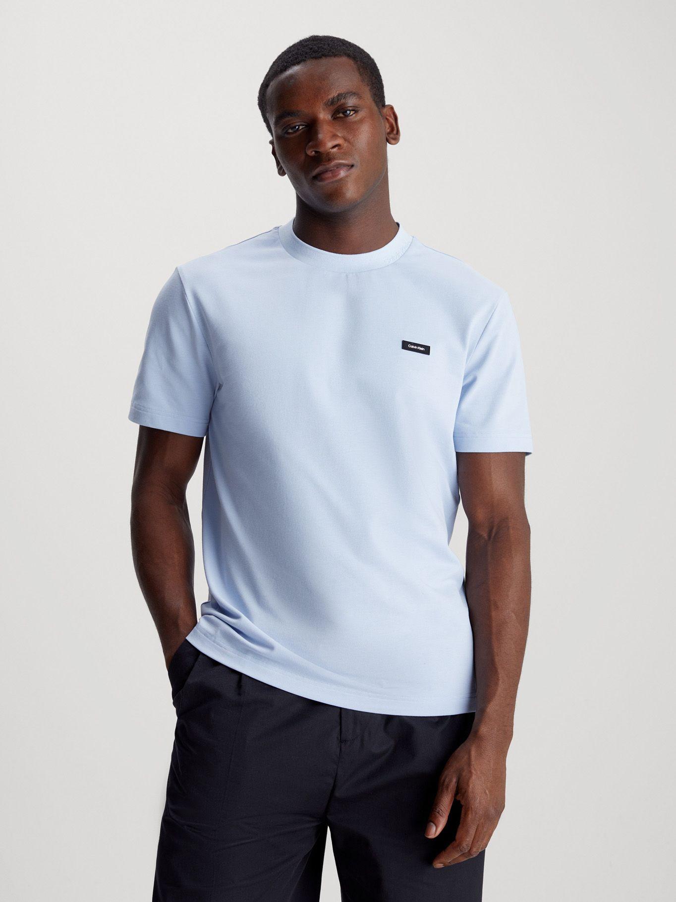 Polera Thermo Tech Pique Azul Calvin Klein-0
