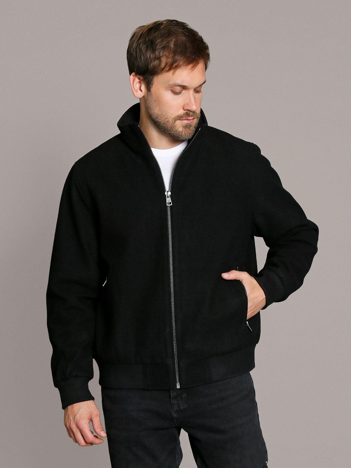 Chaqueta Wool Bomber Negro Calvin Klein-0