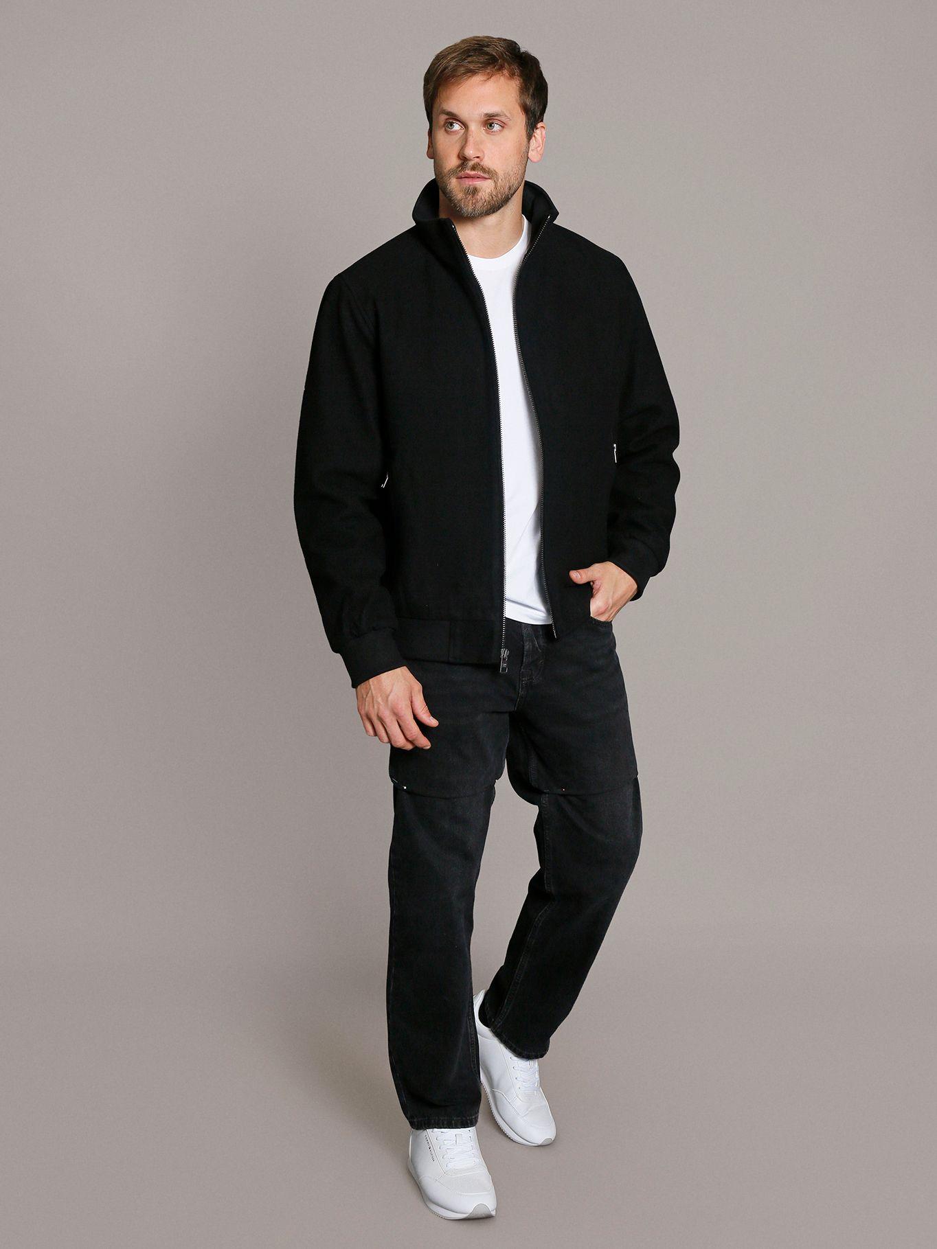 Chaqueta Wool Bomber Negro Calvin Klein-1