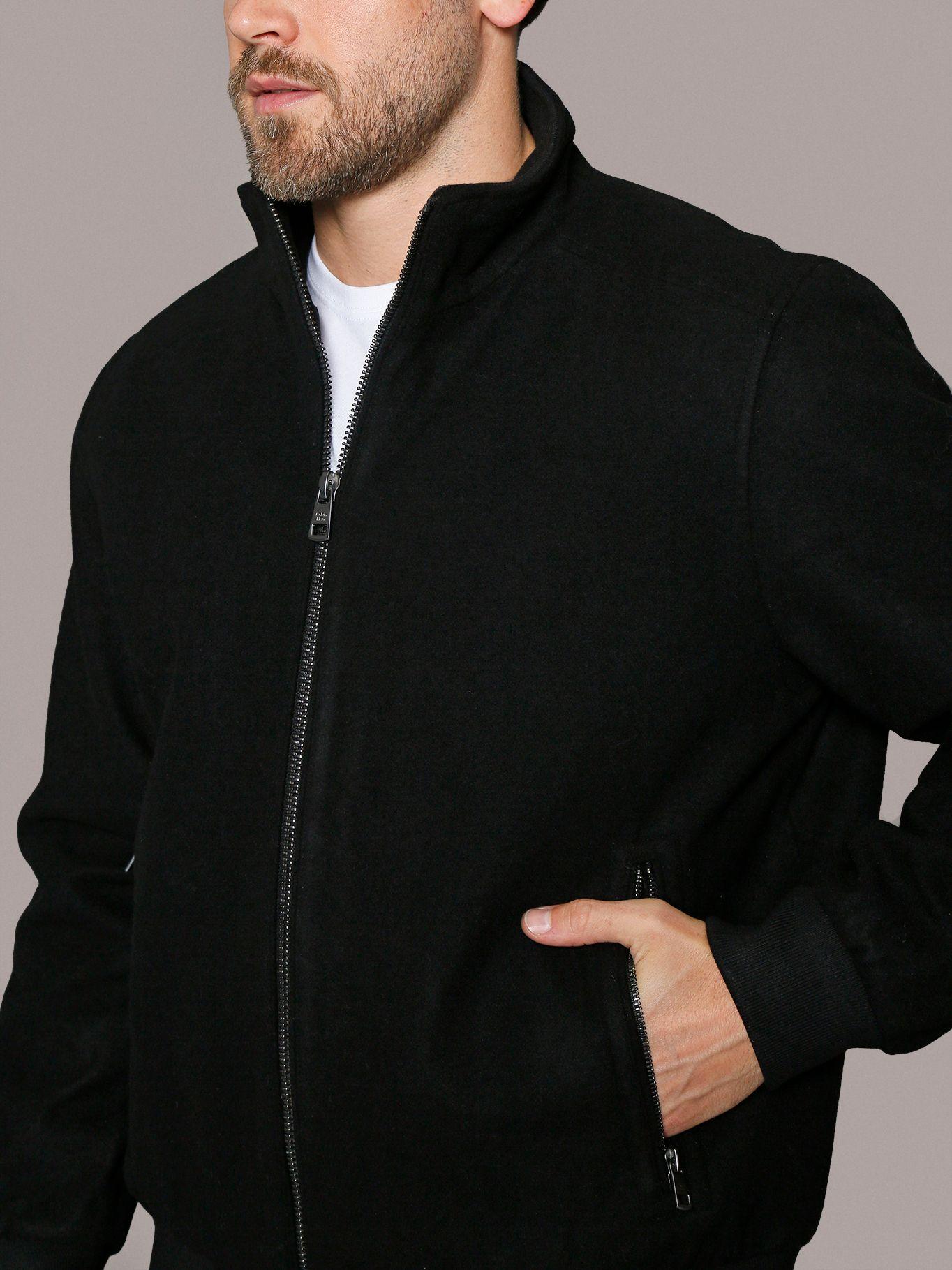 Chaqueta Wool Bomber Negro Calvin Klein-4