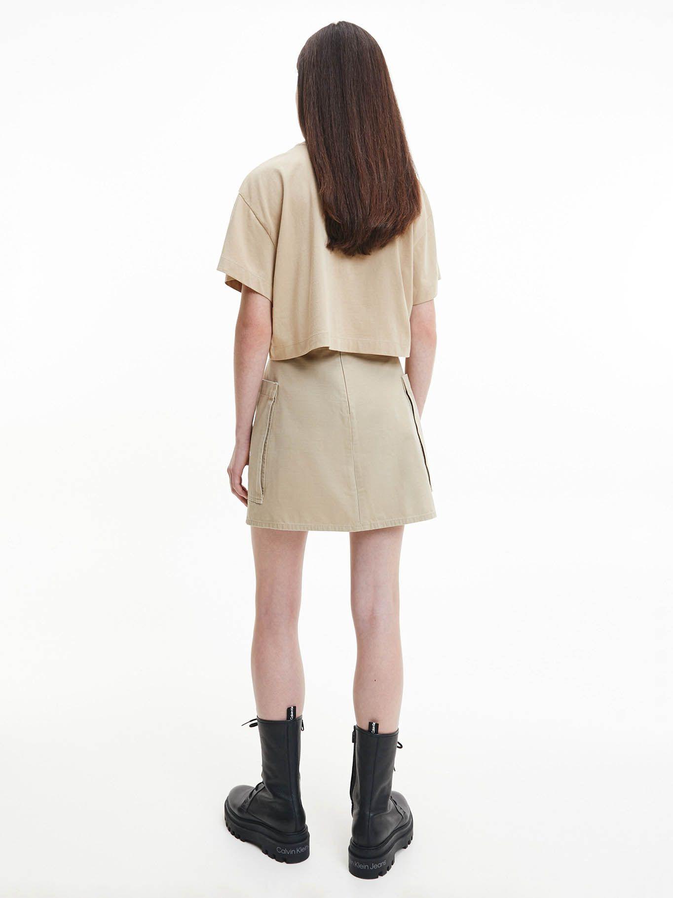 Camiseta con logo Beige Calvin Klein J20J220280-PF2-2