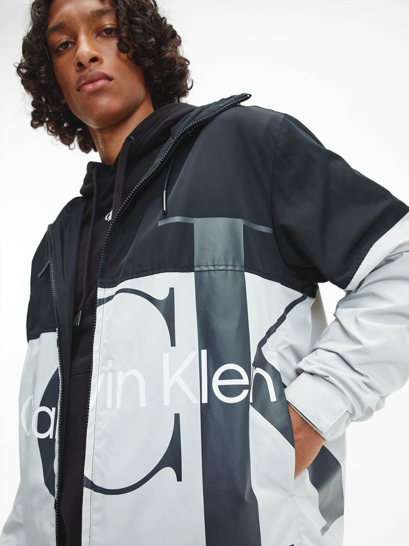 Cortaviento Bold Negro/Blanco Calvin Klein-3