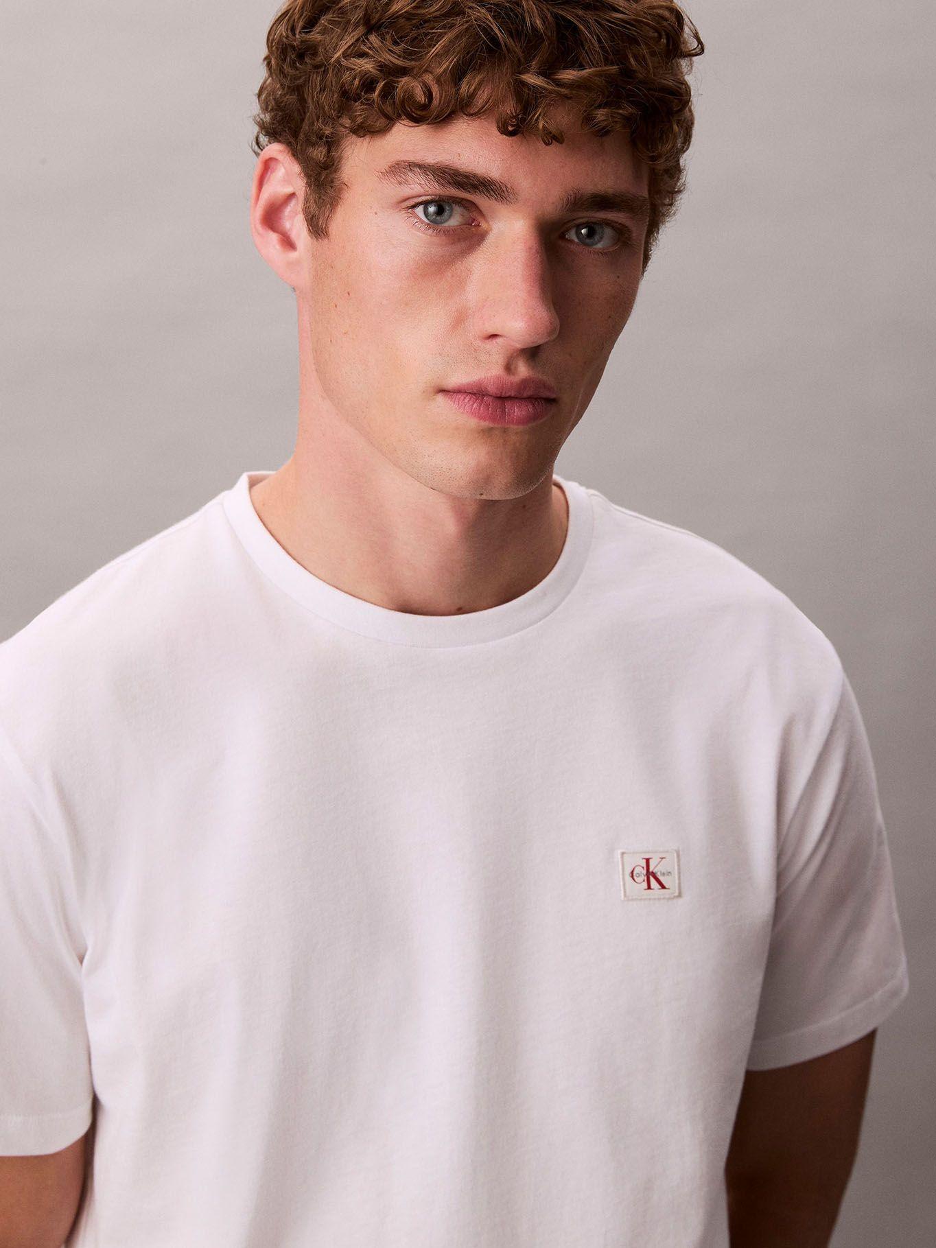 Polera Monograma Bagde 30S Blanco Calvin Klein-4
