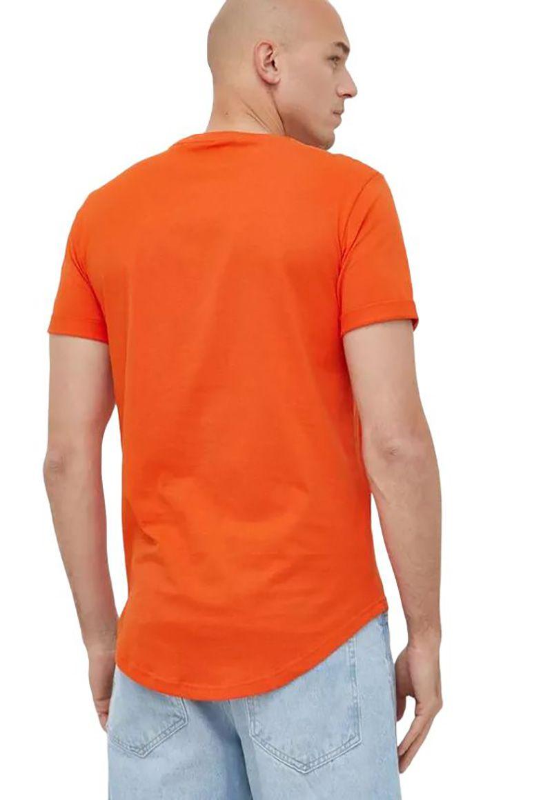 Polera Badge Sleeve Naranja Calvin Klein-1