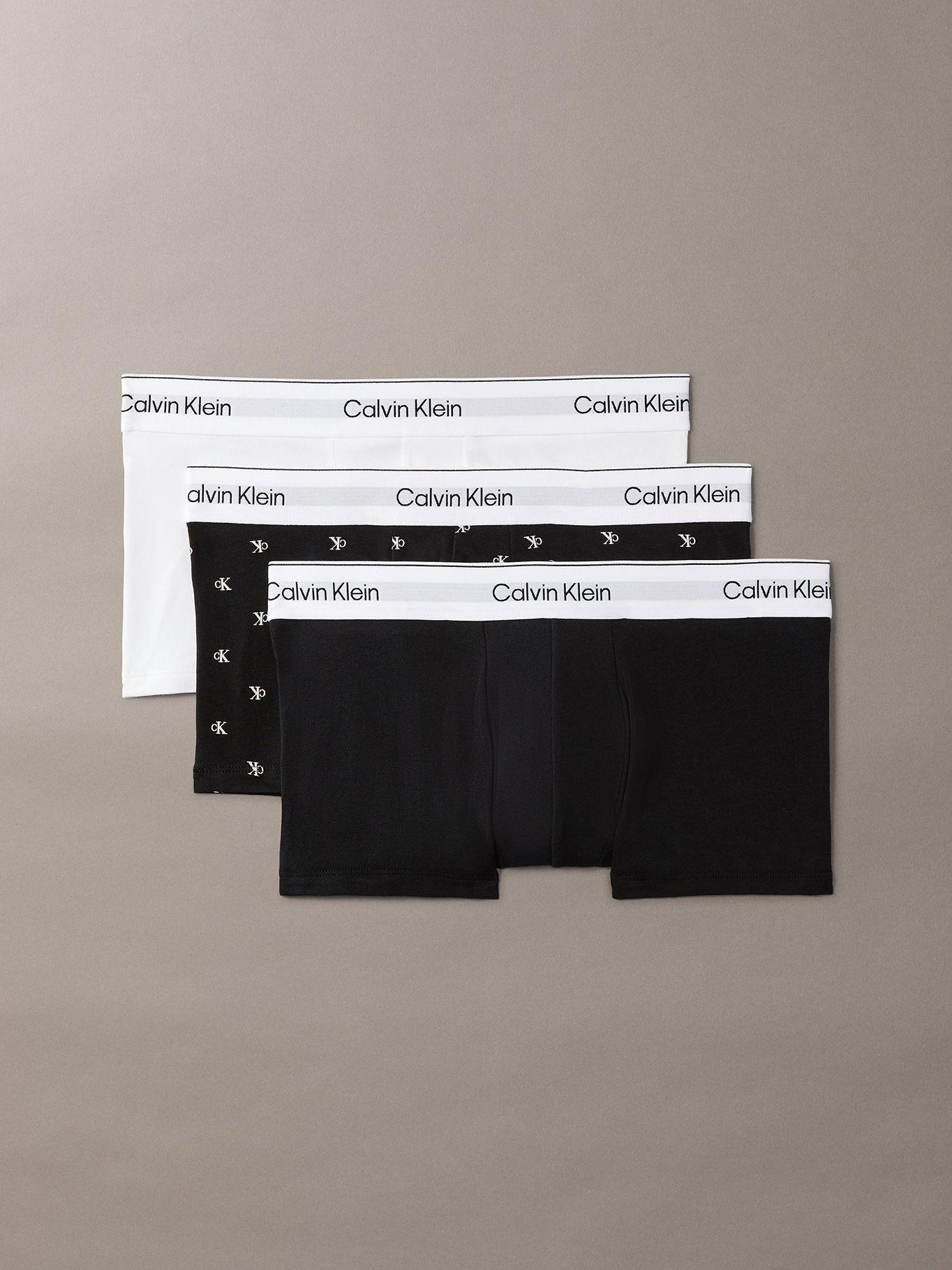 Pack 3 Bóxers Low Trunk Stretch Multicolor Calvin Klein-0