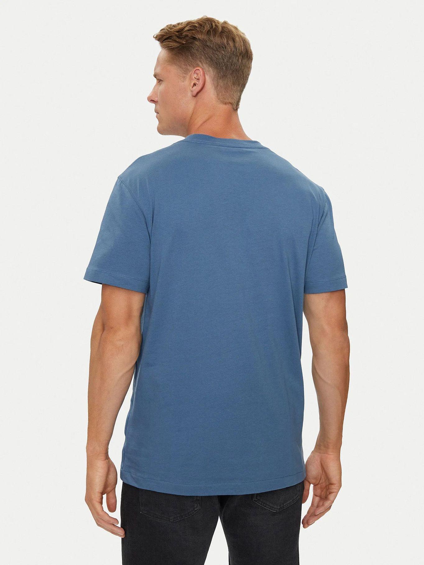 Polera Logo Tape Azul Calvin Klein-2