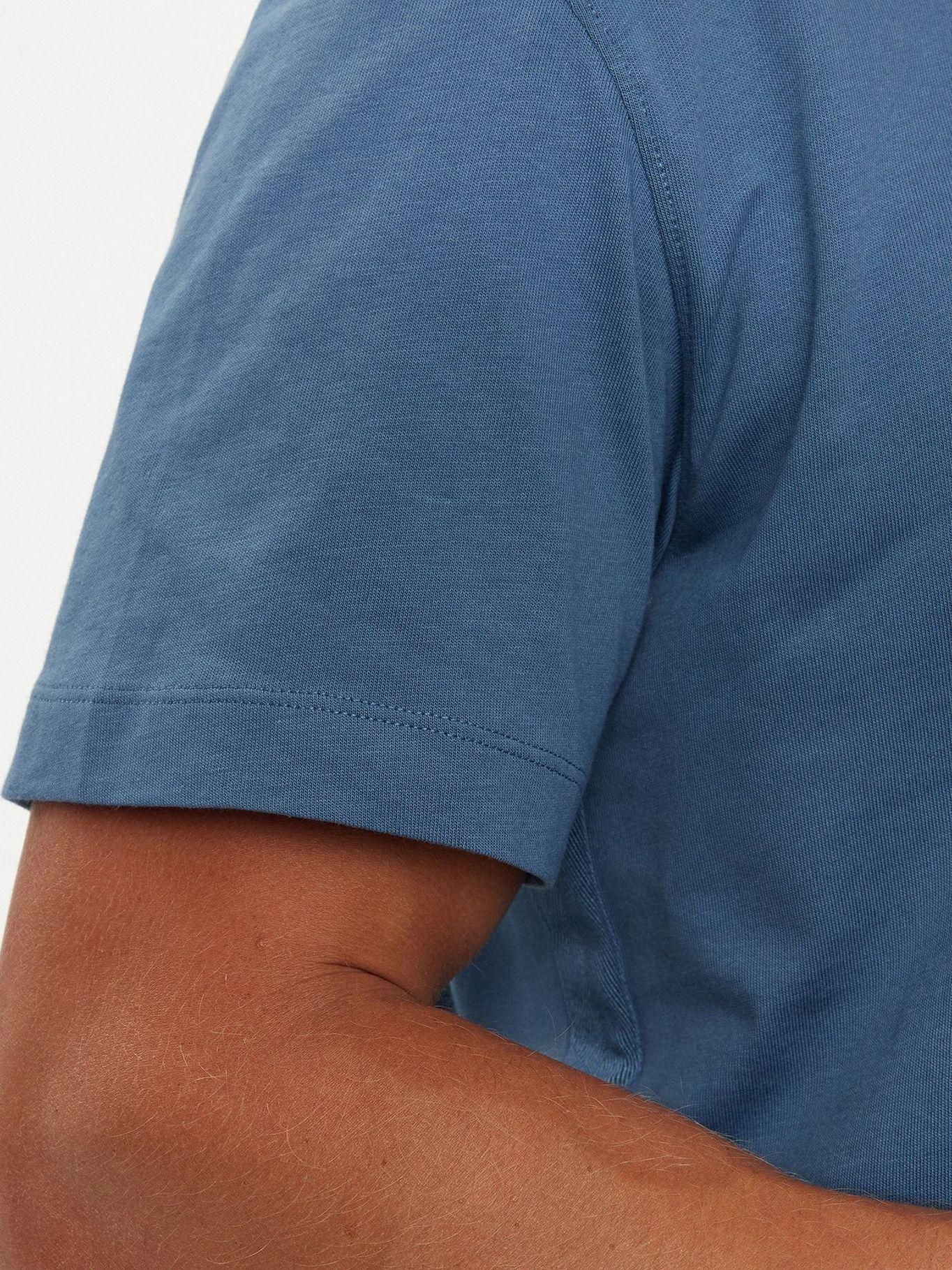 Polera Logo Tape Azul Calvin Klein-4