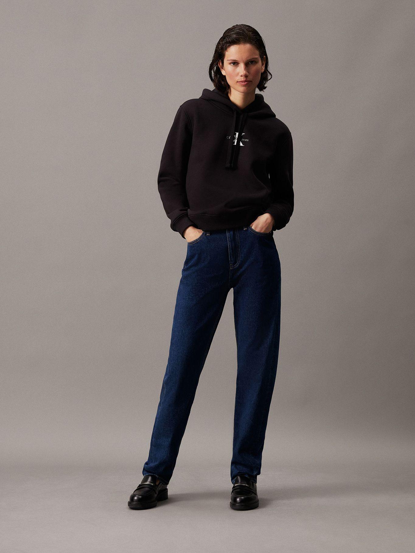 Polerón con Gorro Monologo Regular Negro Calvin Klein-1