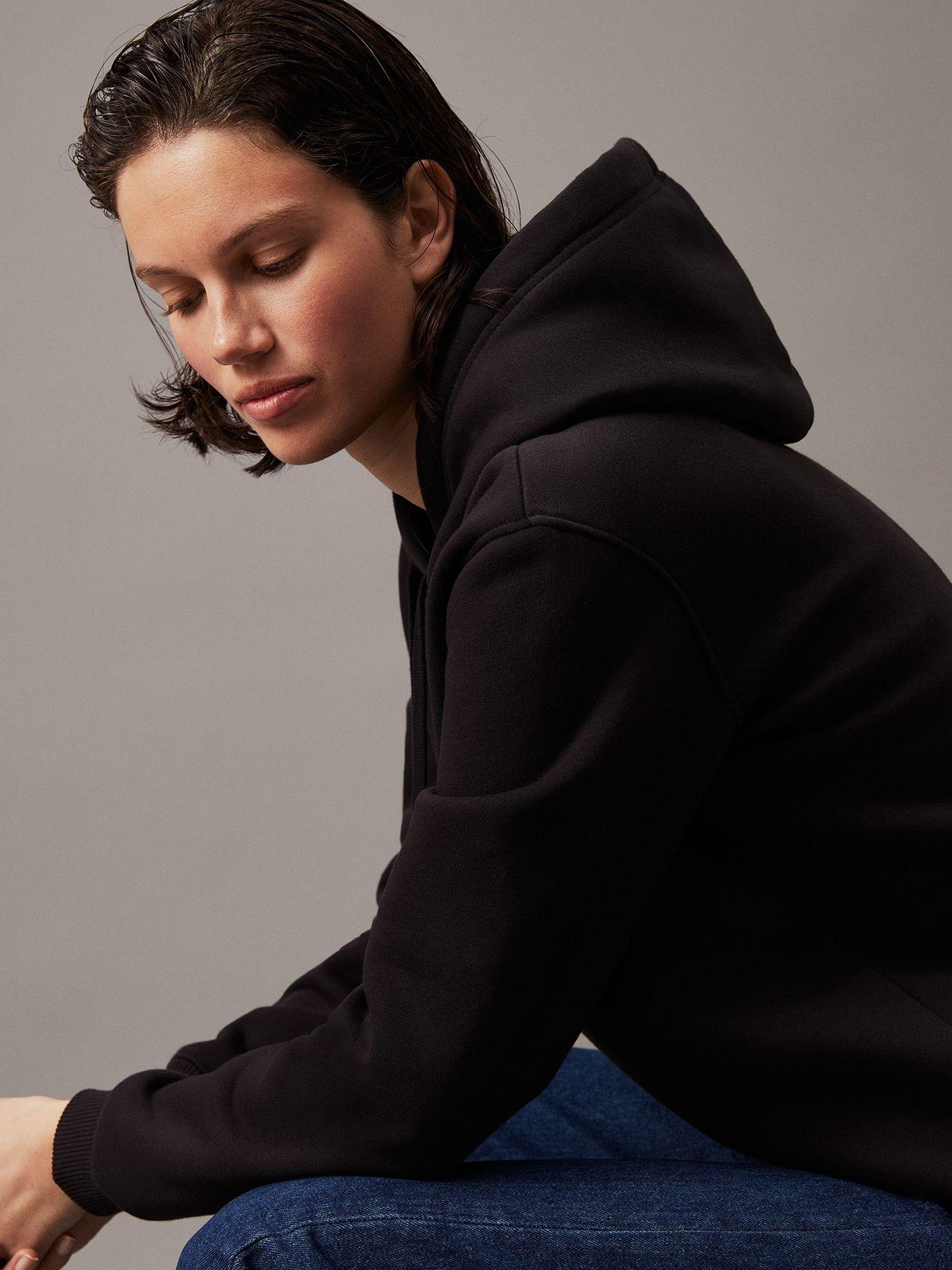 Polerón con Gorro Monologo Regular Negro Calvin Klein-3