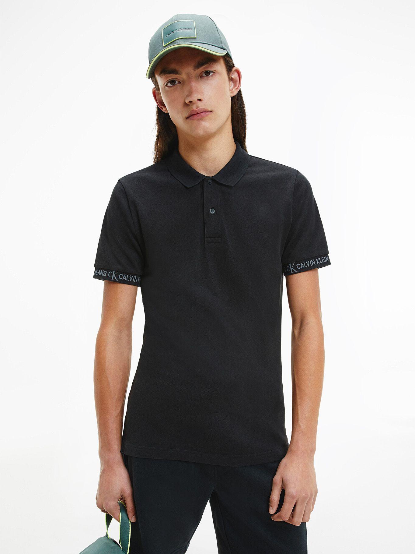 Polo Logo Jacquard Negro Calvin Klein-0