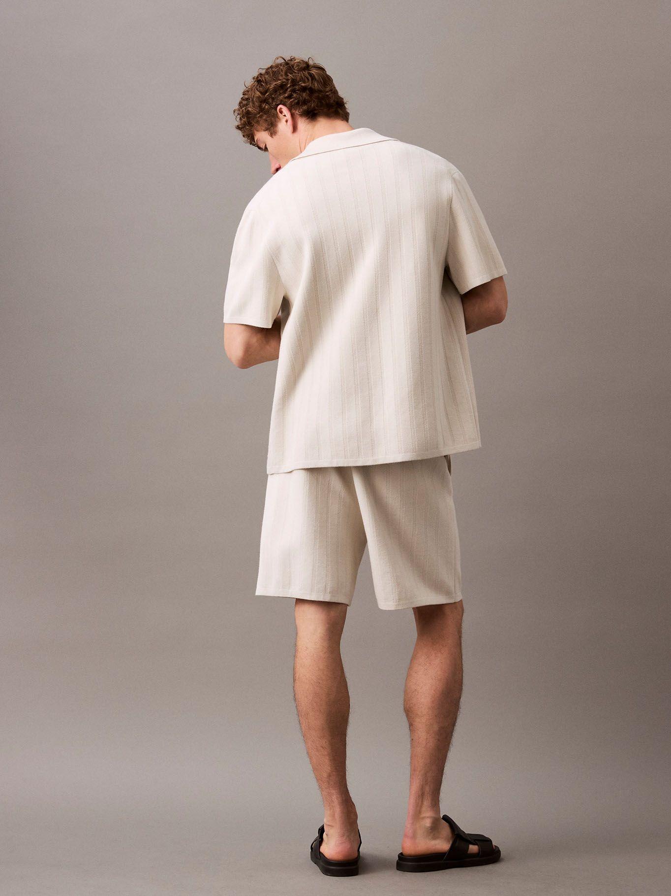 Short de Malla Jacquard Beige Calvin Klein-1