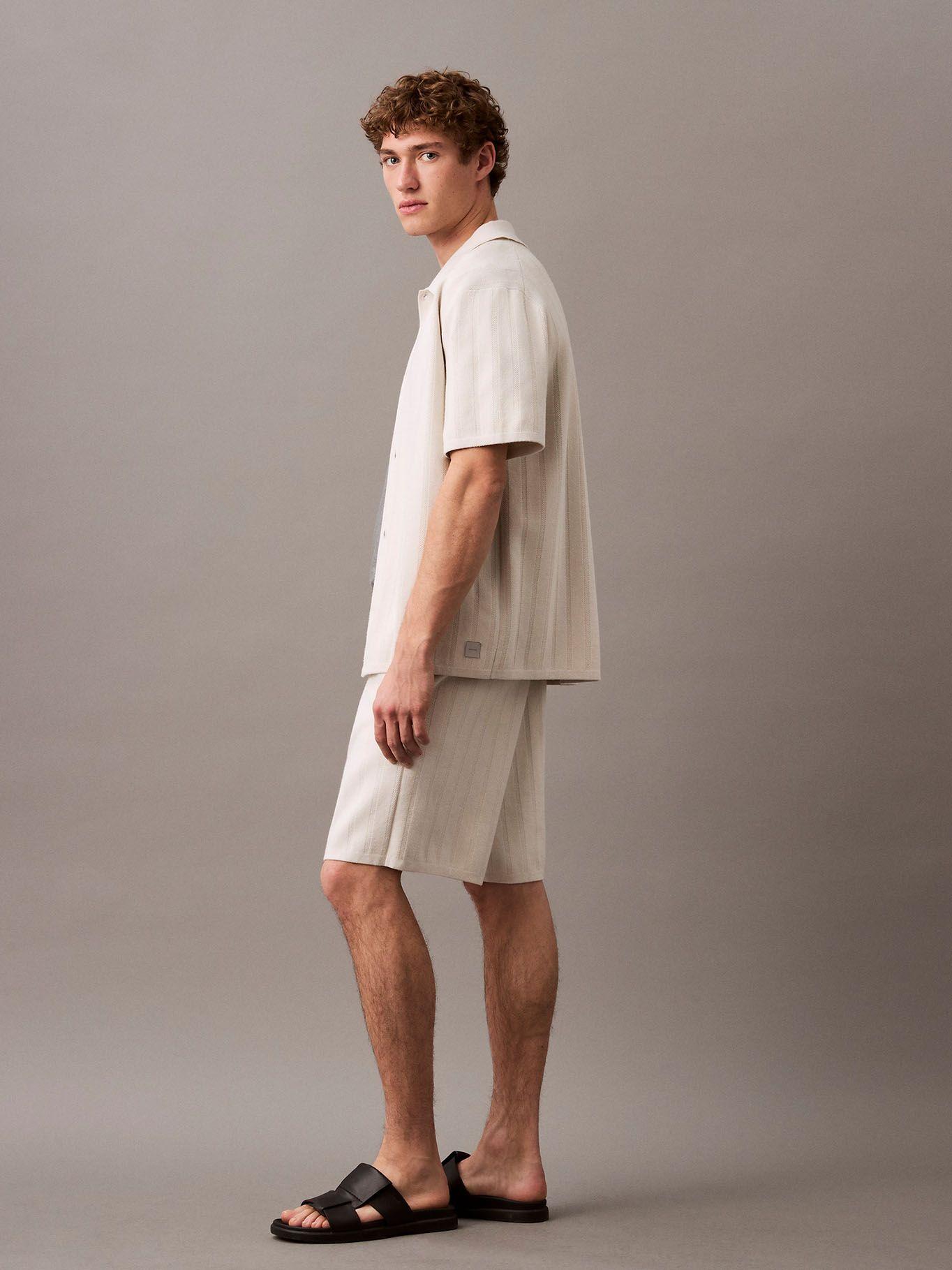 Short de Malla Jacquard Beige Calvin Klein-3
