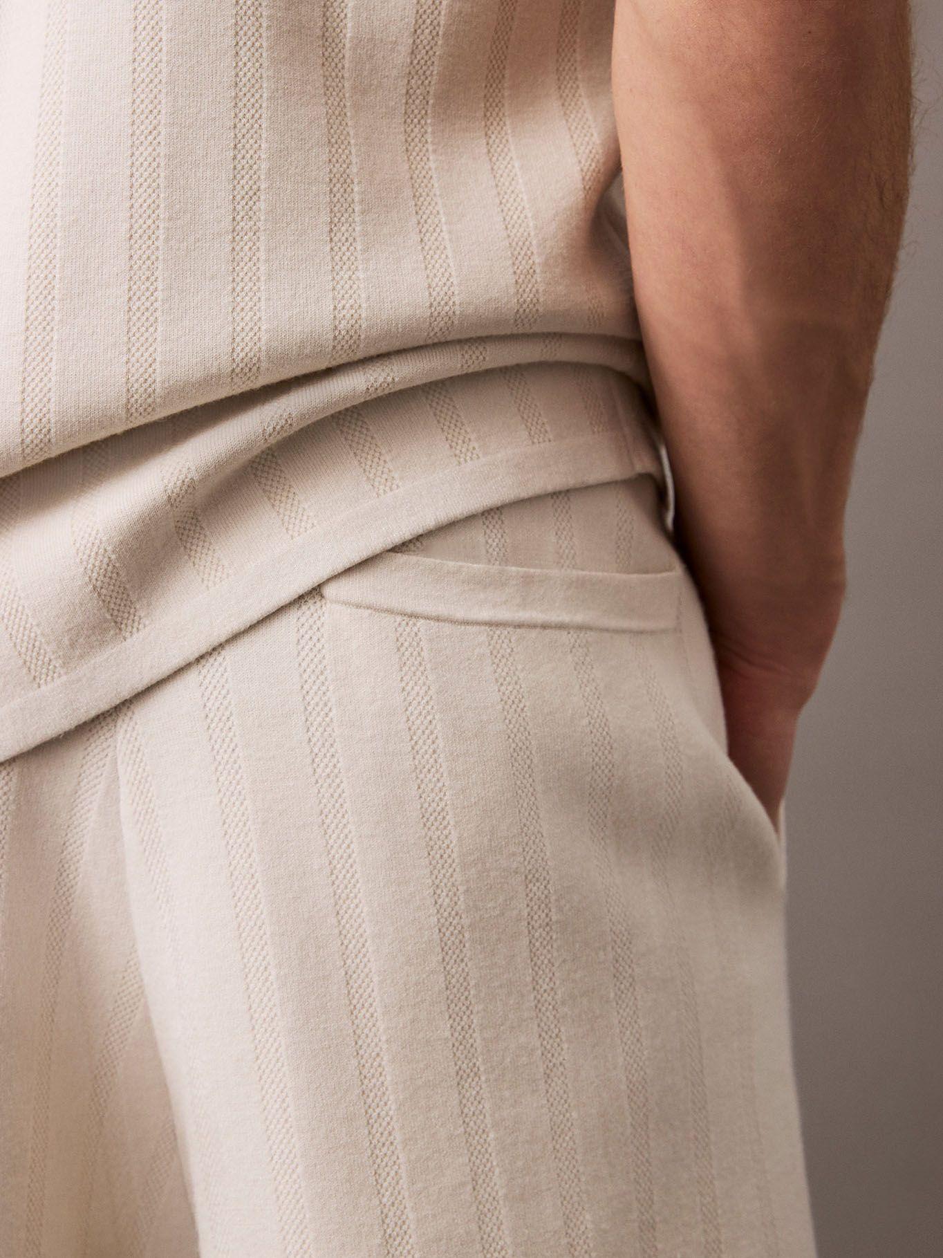 Short de Malla Jacquard Beige Calvin Klein-4