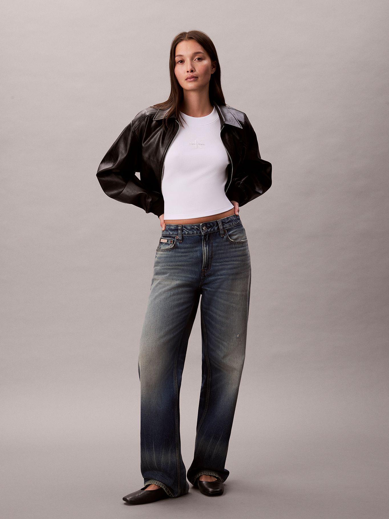 Polera Manga Larga Baby Tee Blanco Calvin Klein-1