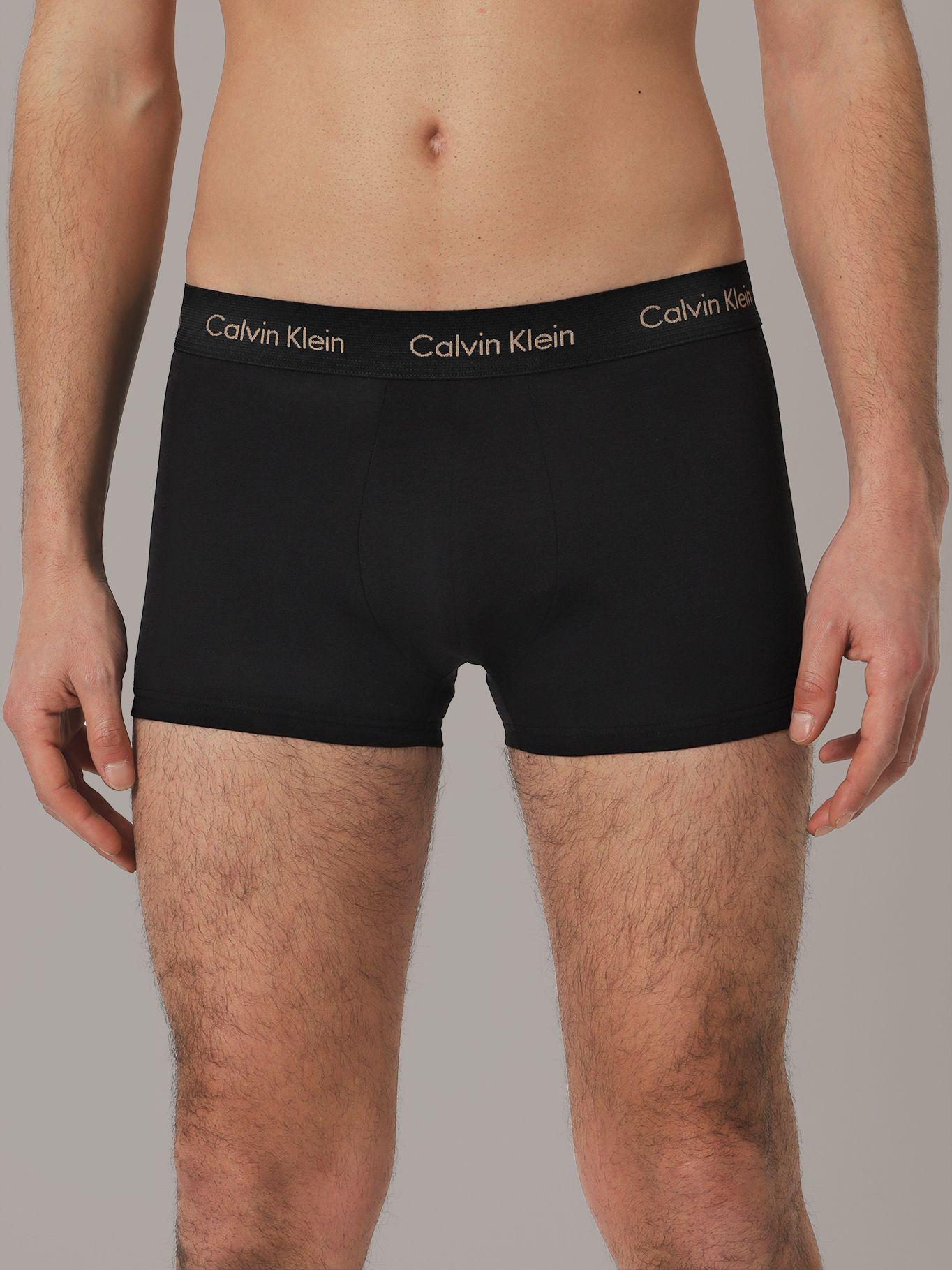 Pack 3 Bóxer Trunk Low Stretch Negro Calvin Klein-1