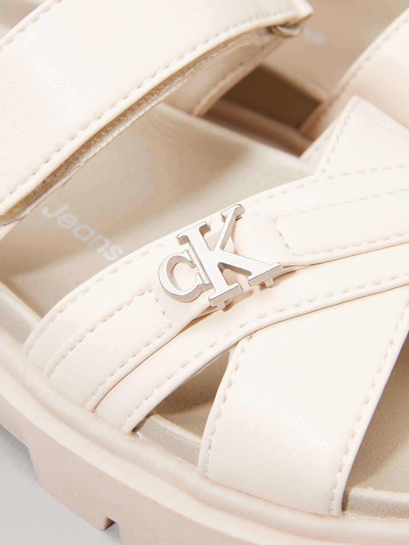 Sandalias Niña con Correas Cruzadas Beige Calvin Klein-6