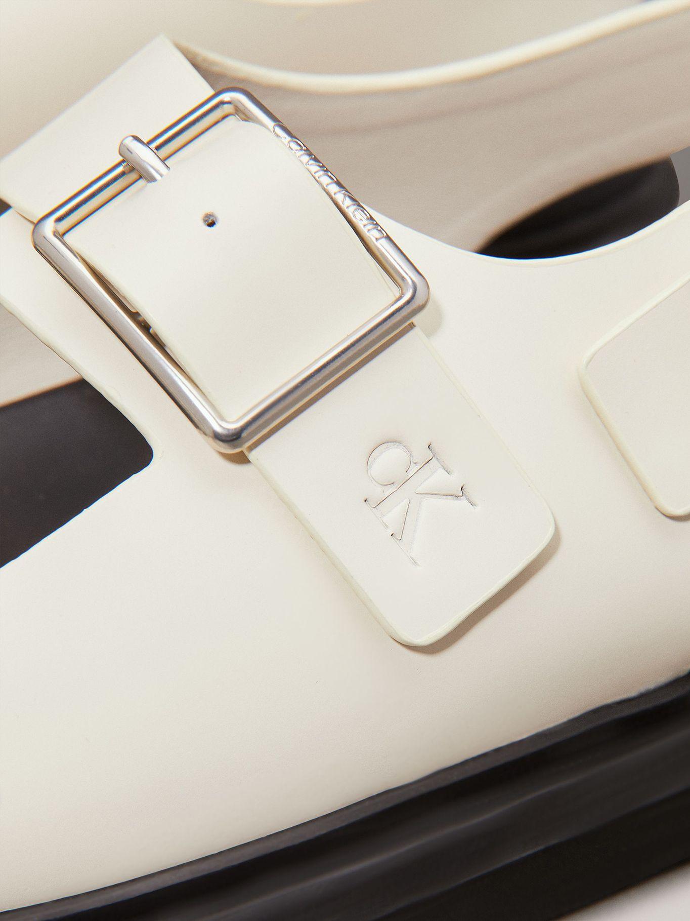 Sandalias de Cuero con Hebilla Beige Calvin Klein-6