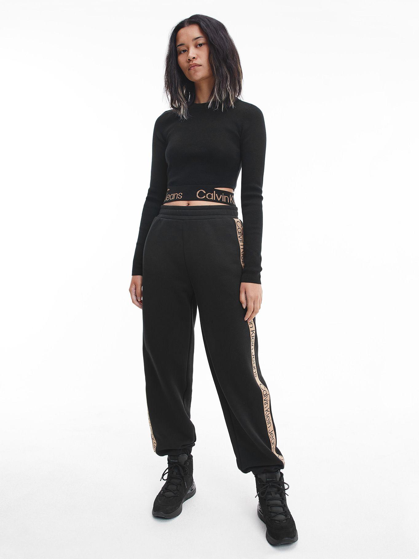 Joggers Logo Tape  Negro Calvin Klein-3