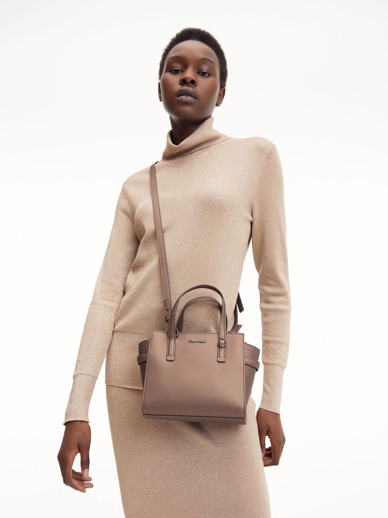 Bolso tote pequeño Marrón Calvin Klein-3